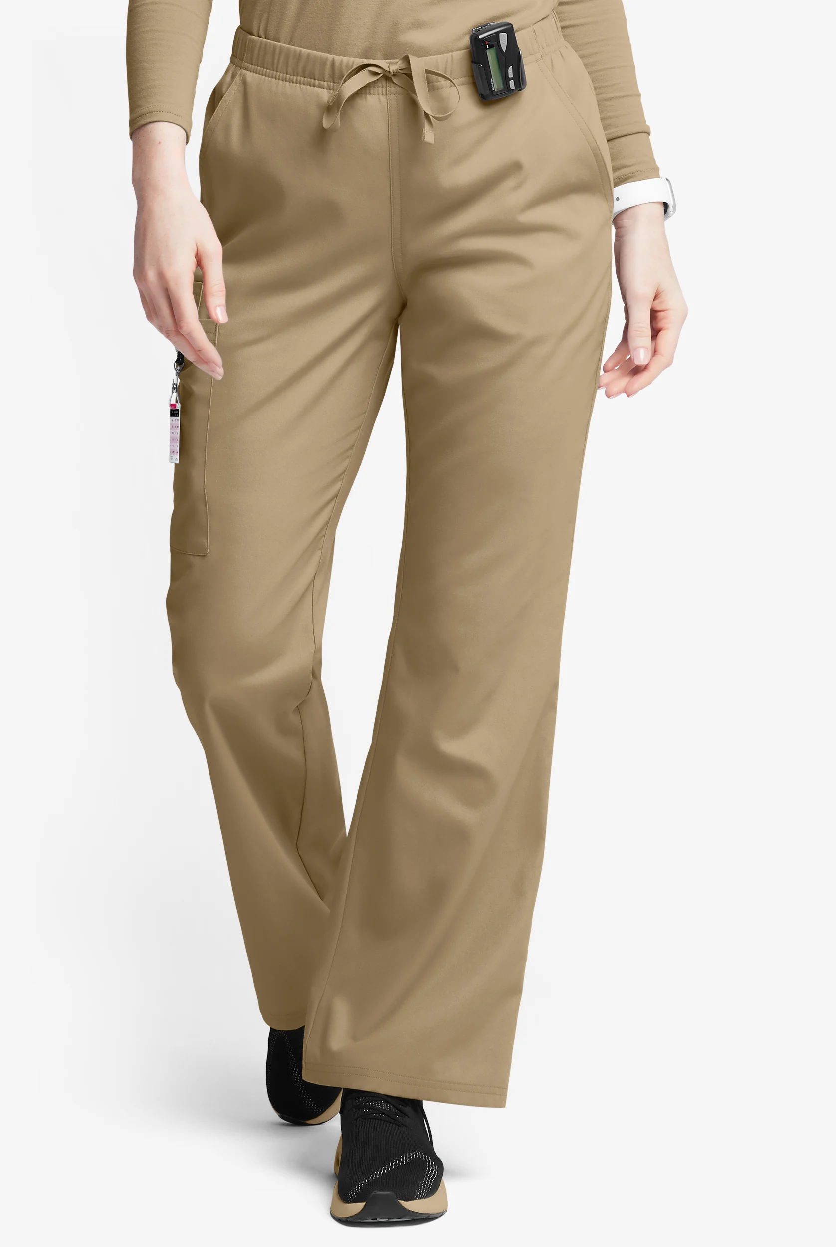 Butter-Soft Originals Women's 6-Pocket Mid Rise Flare Leg Scrub Pants