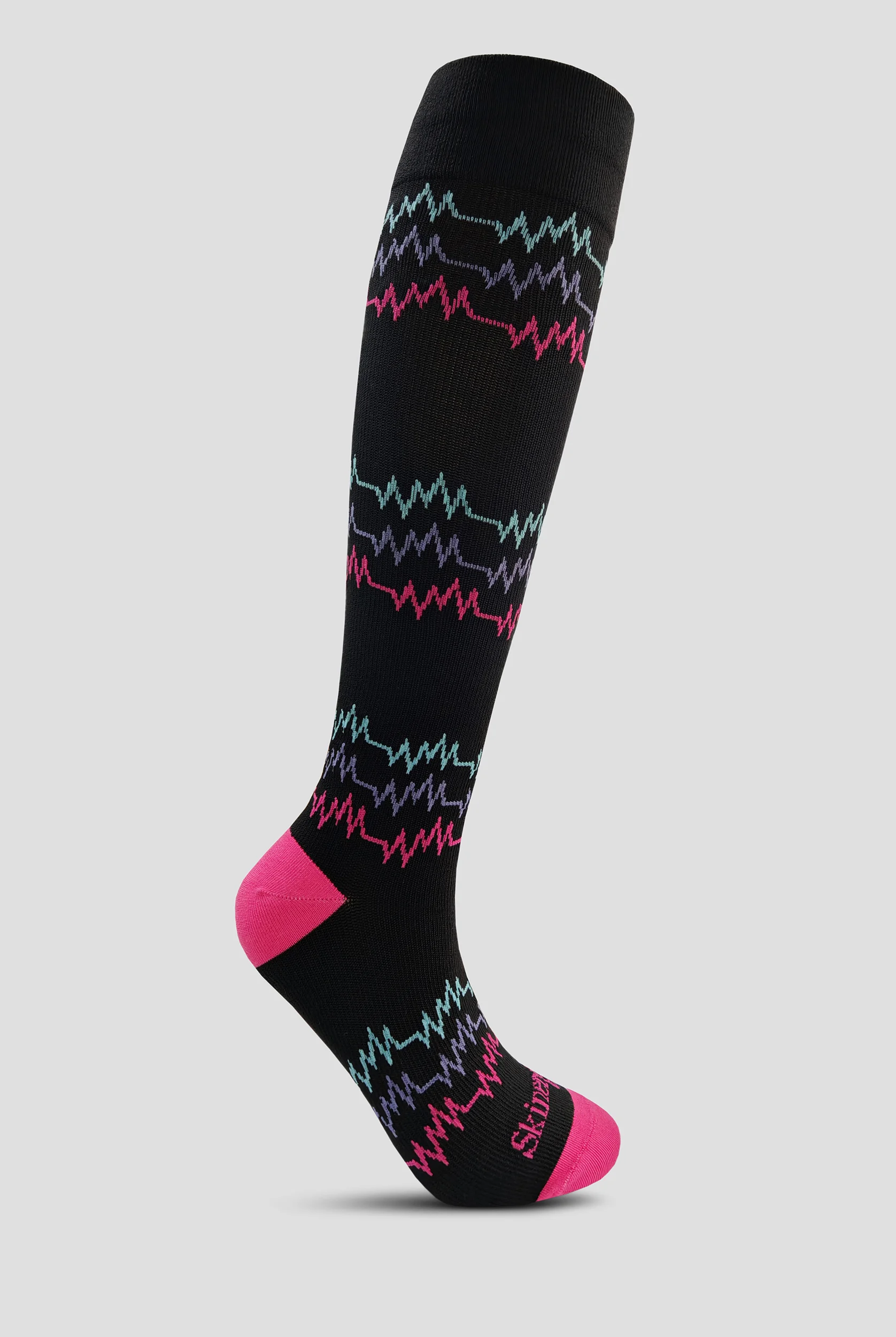Skinergy Multi-Color EKG 15-20 mmHG Women's Compression Socks