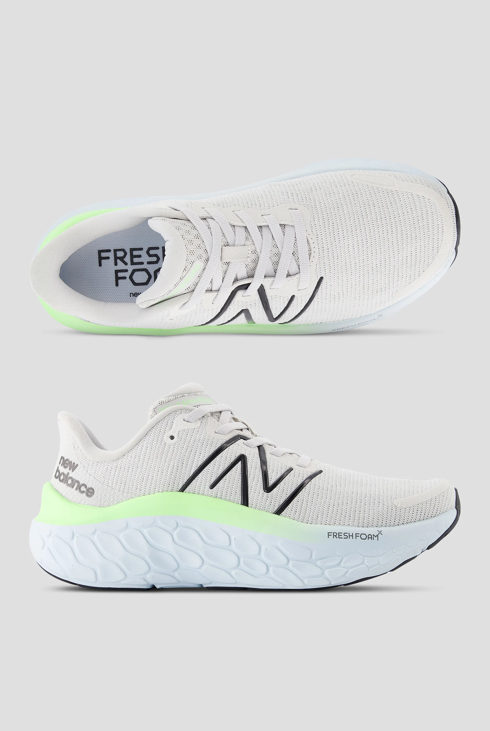 New Balance Women's Kaiha Grey Matter/Mint Flash Athletic Lace Up Shoes