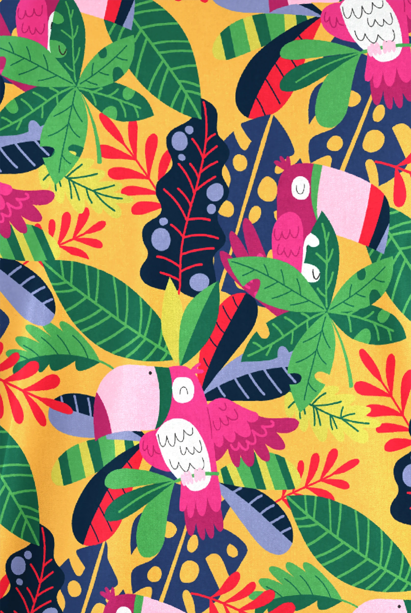 Butter-Soft Originals Aloha Toucans Warm Sun Women's 2-Pocket V-Neck Print Scrub Top