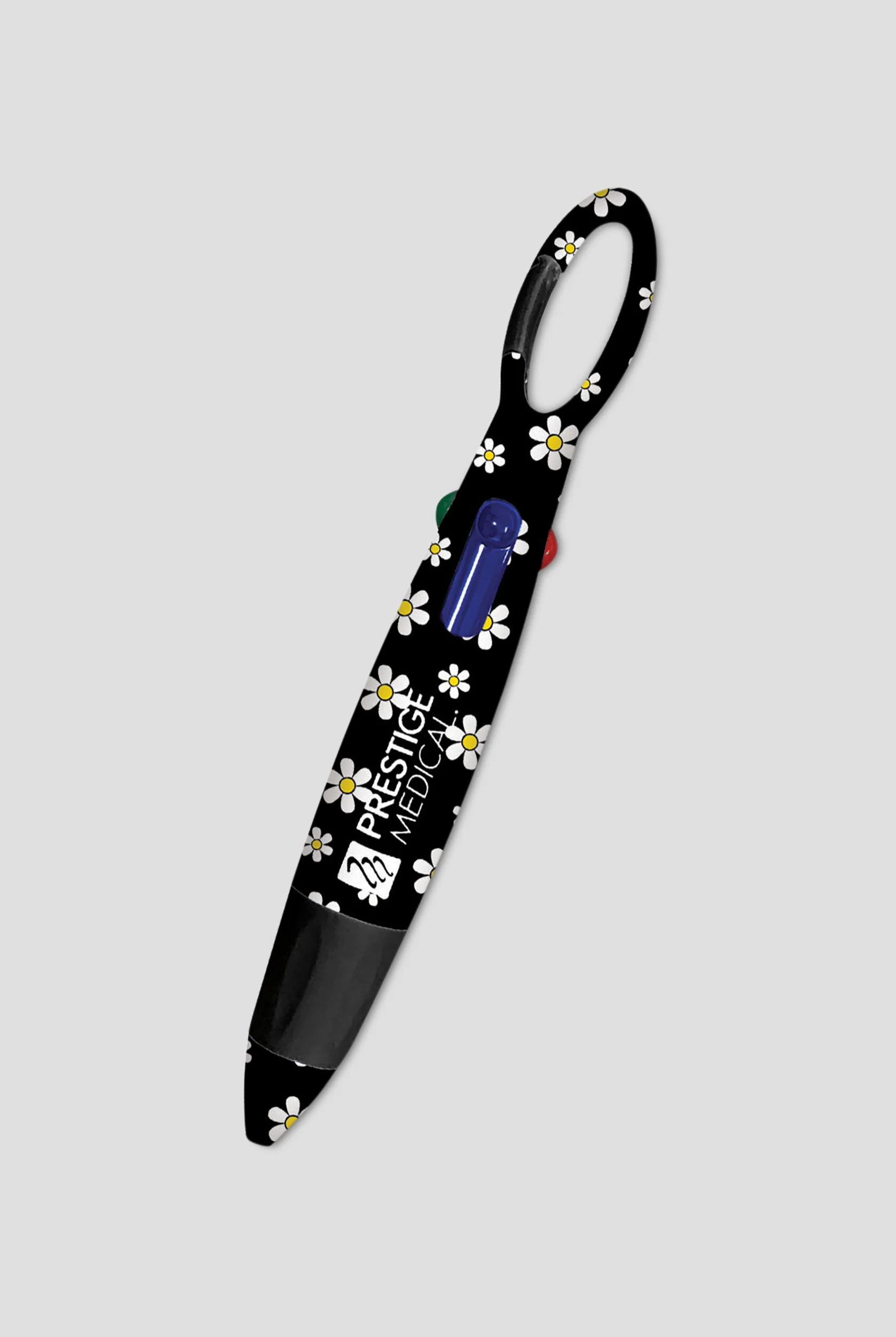 Prestige 4-color Daisies Carabiner Pen