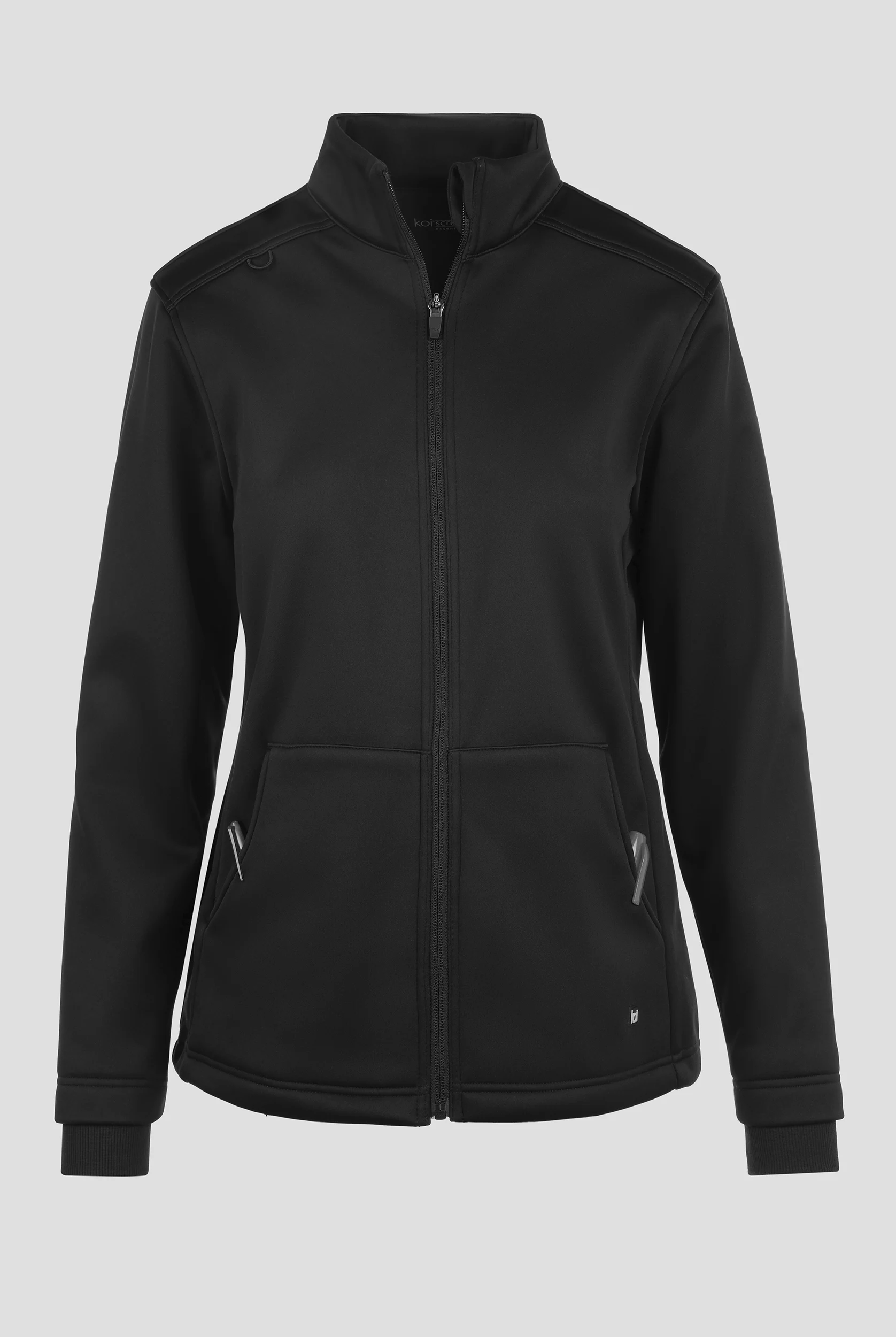 koi Essentials Jaqueline Women's 3-Pocket Zip Front Scrub Jacket