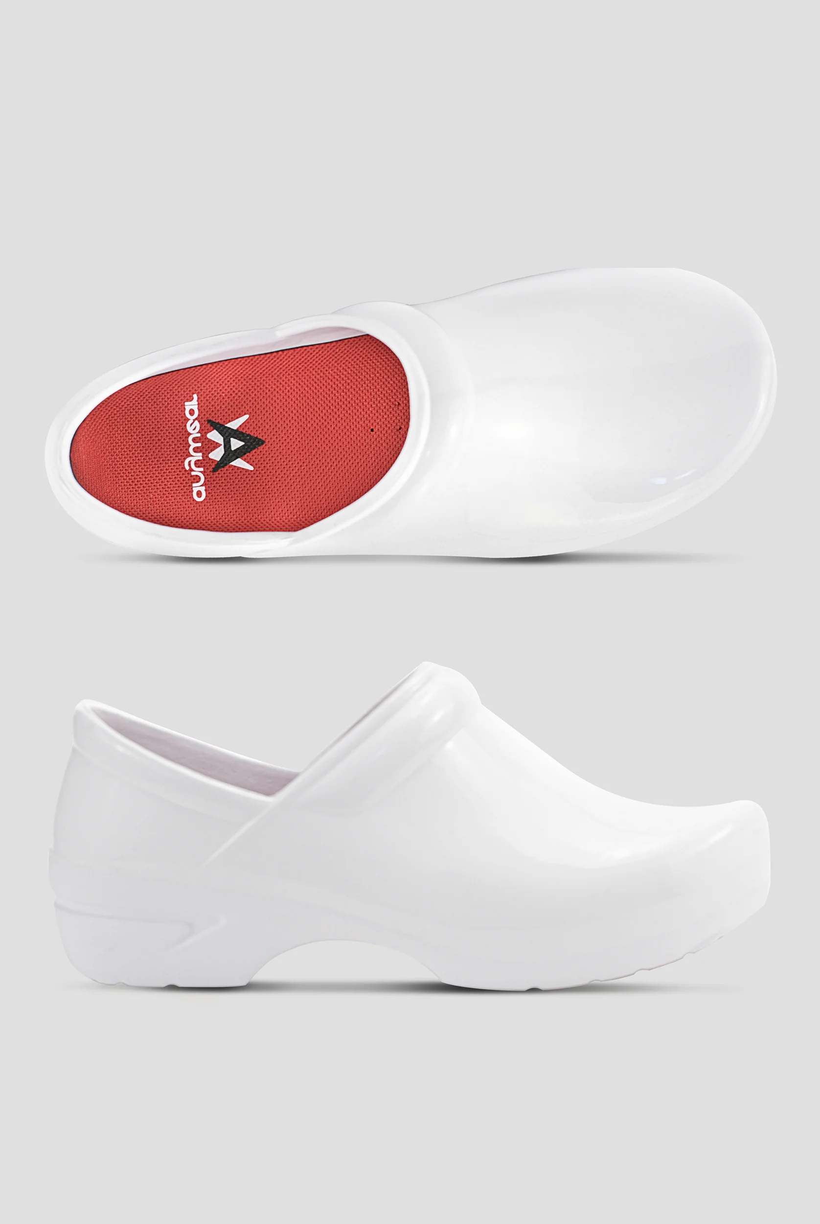 Anywear Women's SR Angel White Patent Clogs