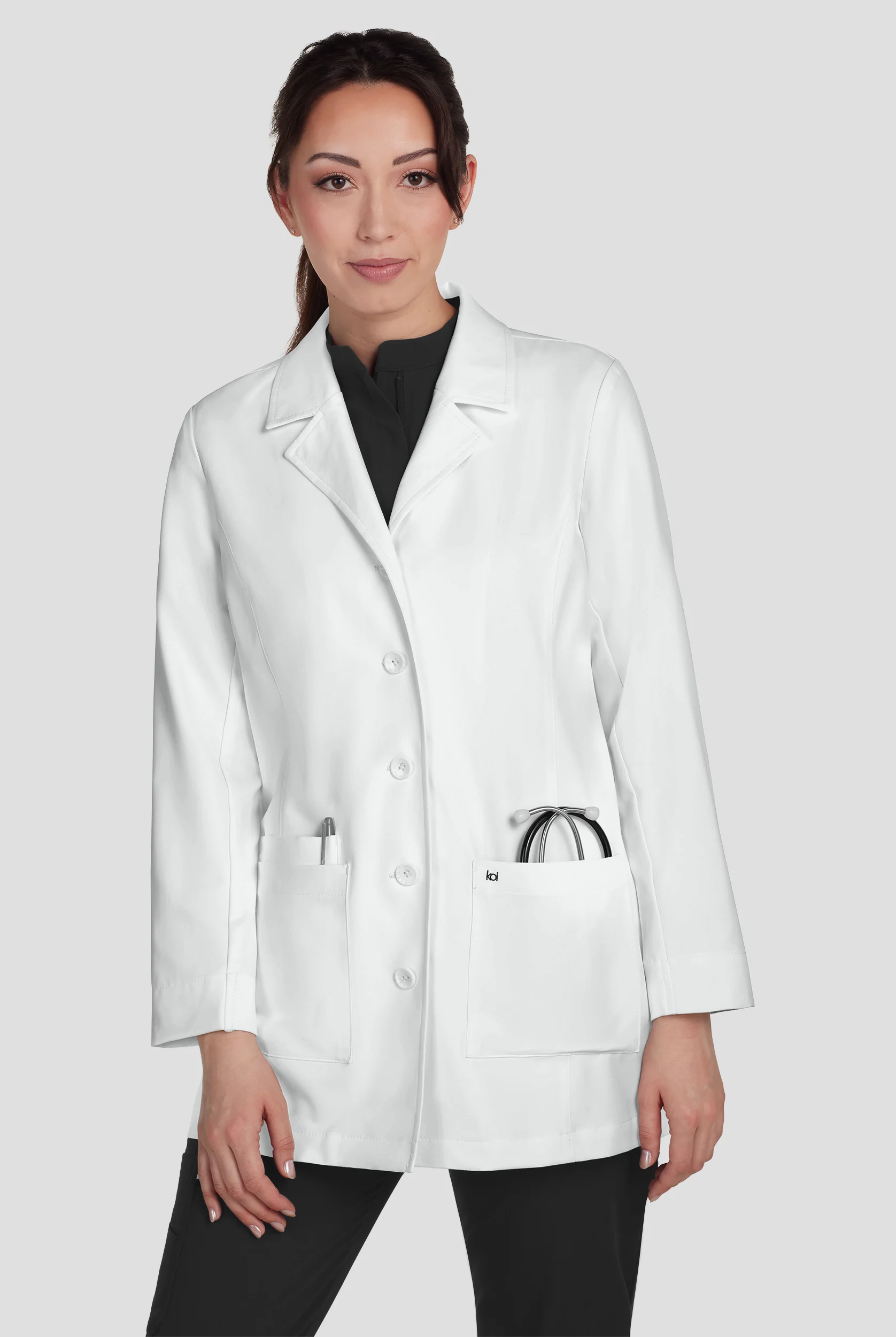 Koi Essentials Hema Women's 31 1/2" 4-Pocket Lab Coat