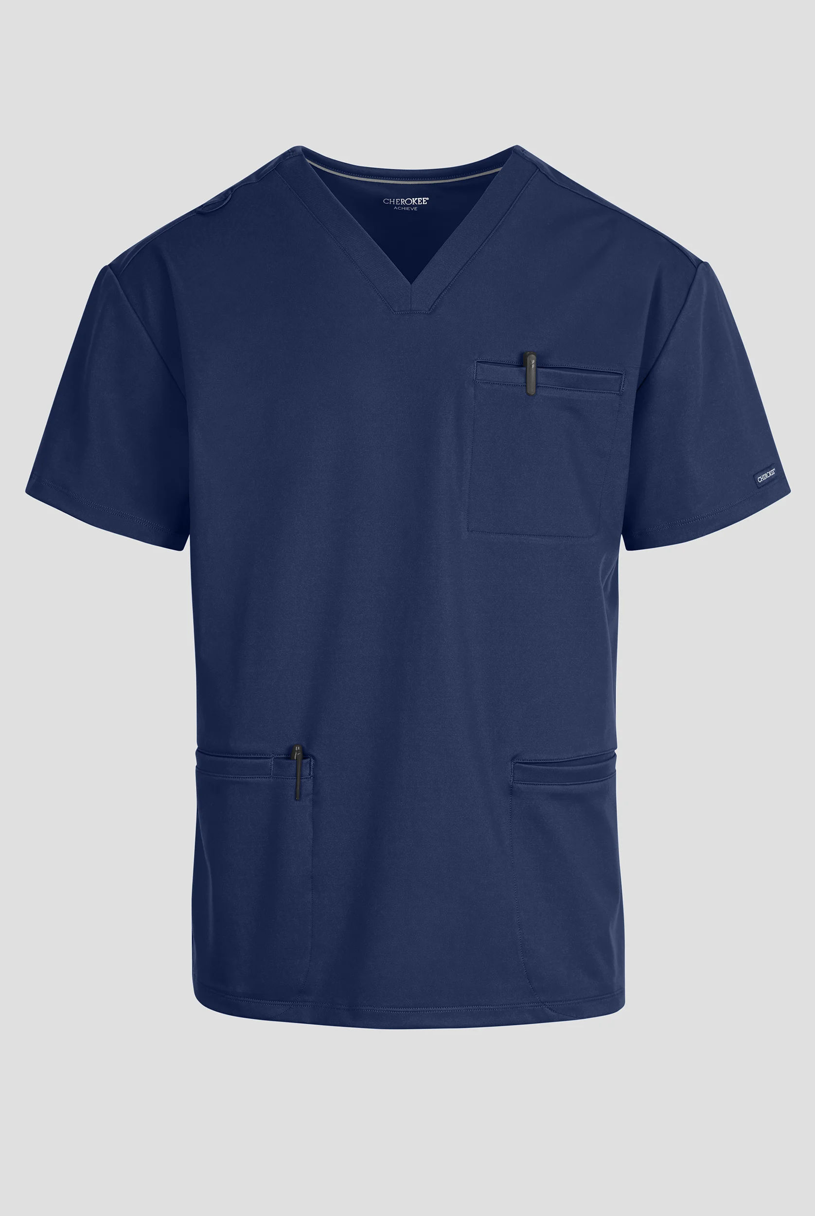 Cherokee Achieve Men's 3-Pocket STRETCH V-Neck Scrub Top