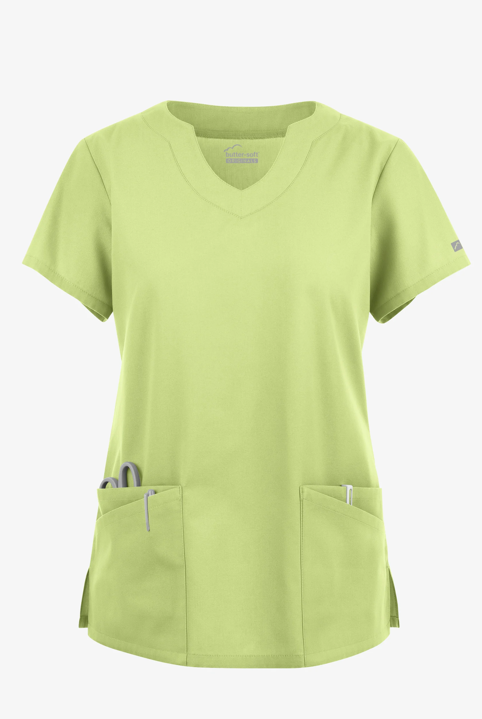 Butter-Soft Originals Women's 6-Pocket Scallop Neck Scrub Top