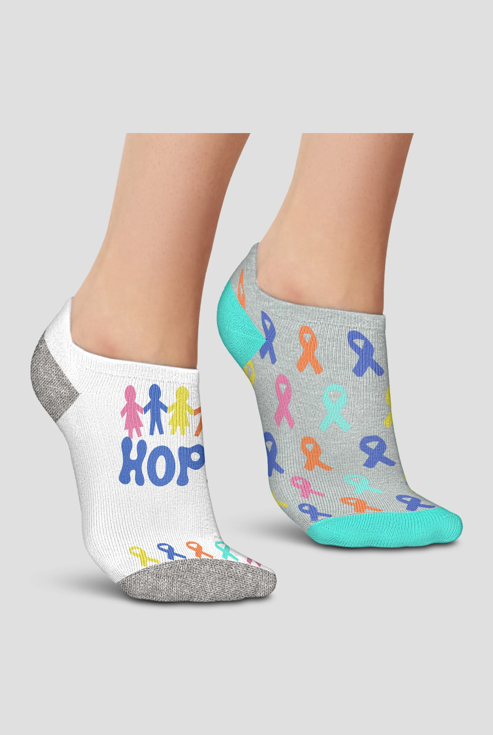 Cherokee Women's Hope for Healing 2-Pack Arch Support Ankle Socks