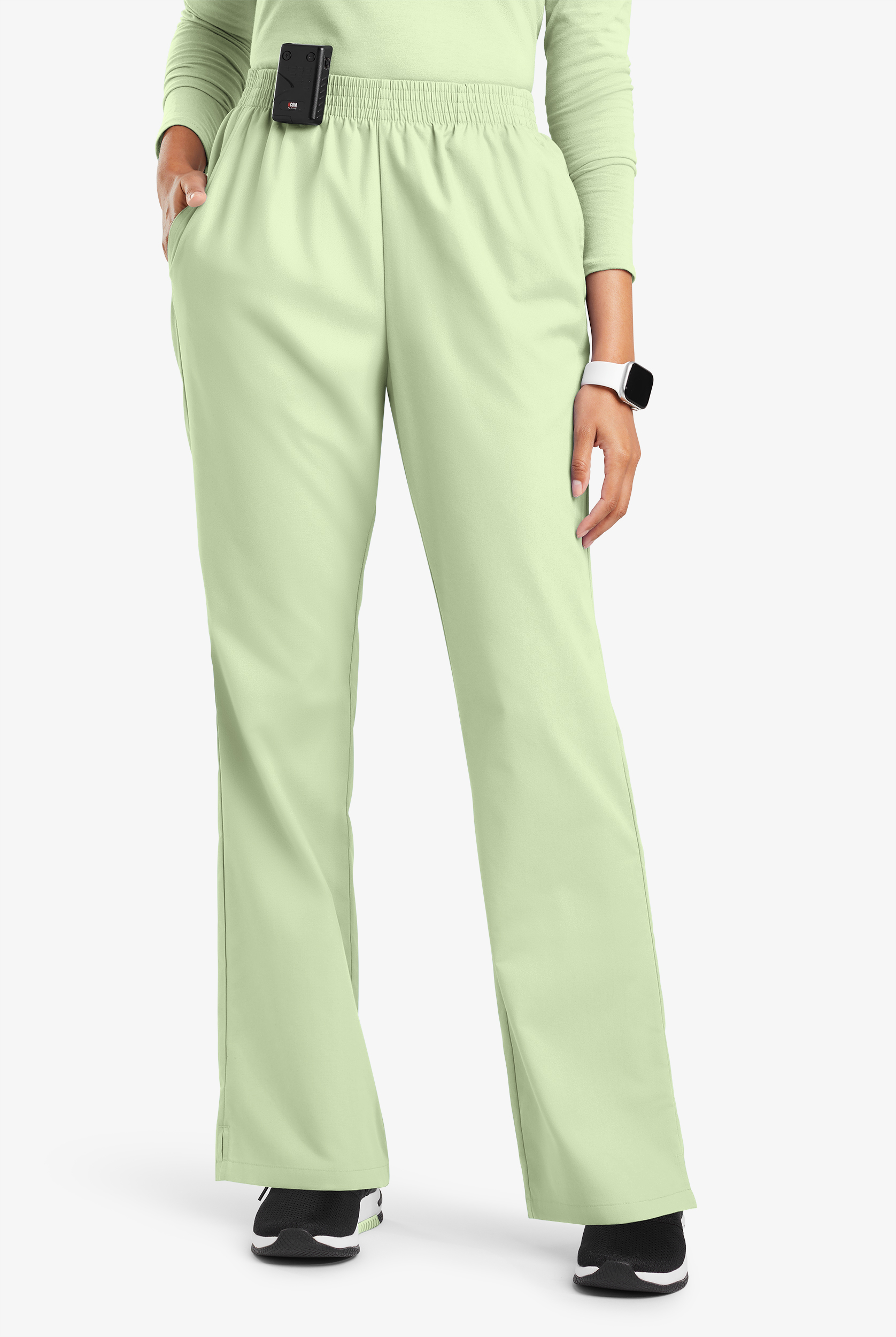 Butter-Soft Originals Women's 2-Pocket High Waisted Boot Cut Scrub Pants - Petite