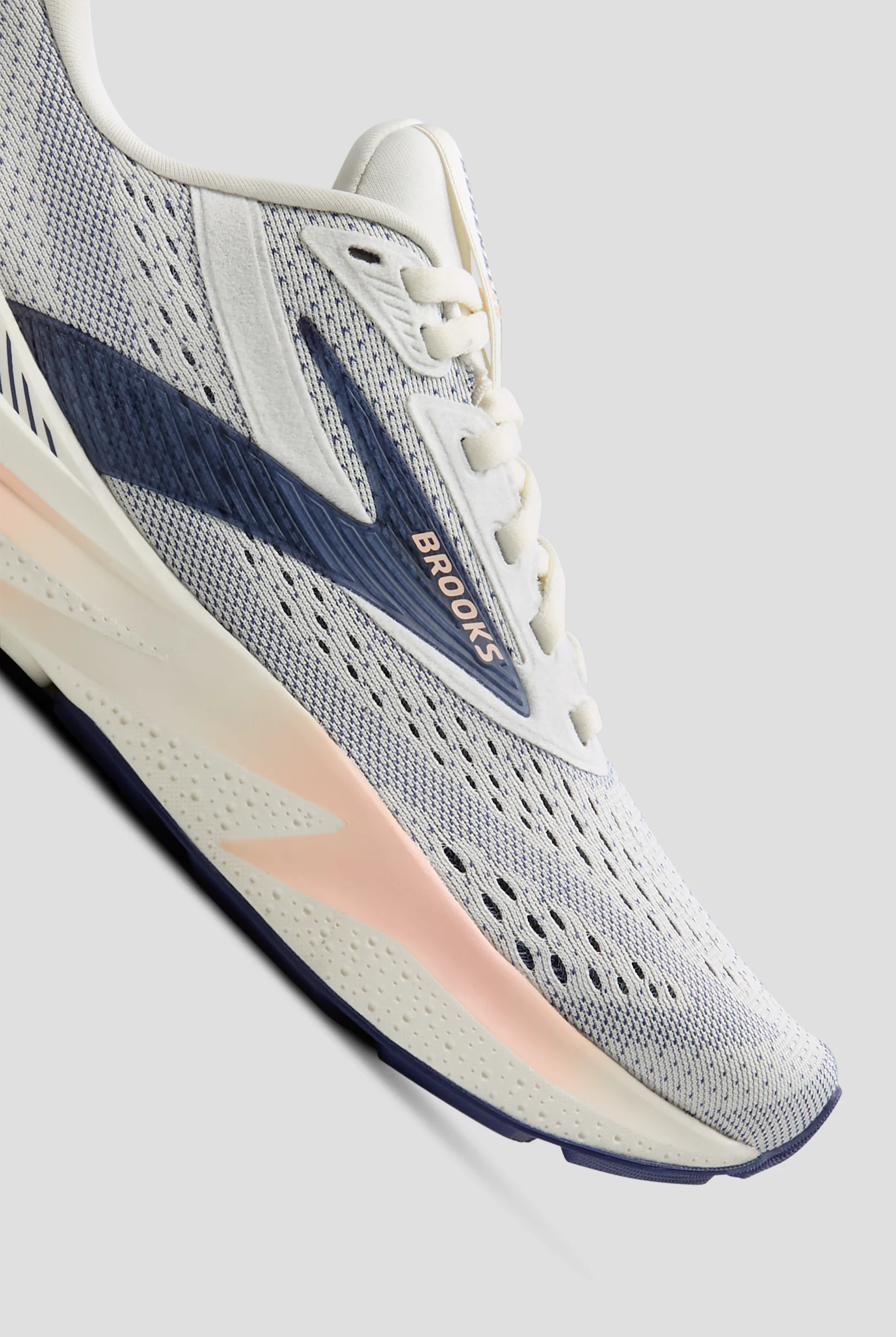 Zapatillas deportivas Brooks Adrenaline GTS 24 Grey/Blue Ribbon/Peach con cordones para mujer