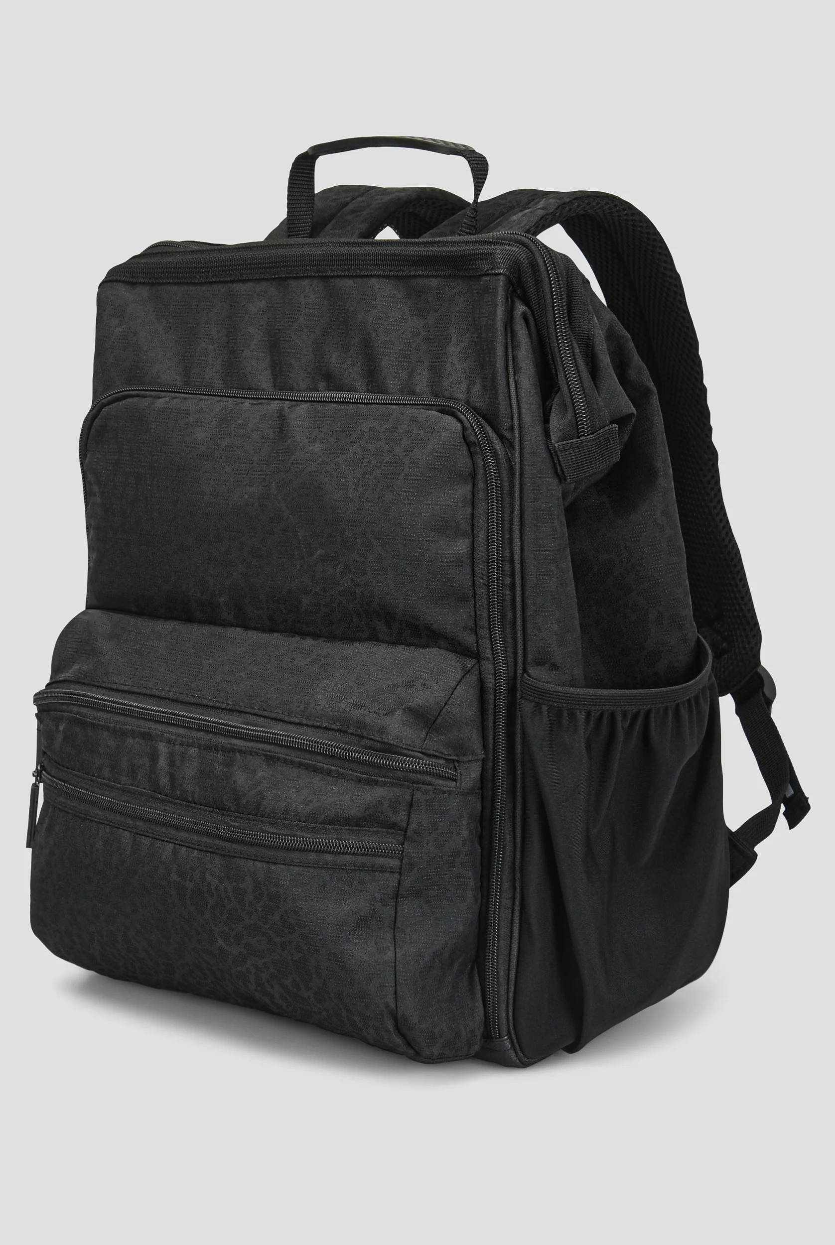 Nurse Mates Black Cheetah Texture Ultimate Nursing Backpack
