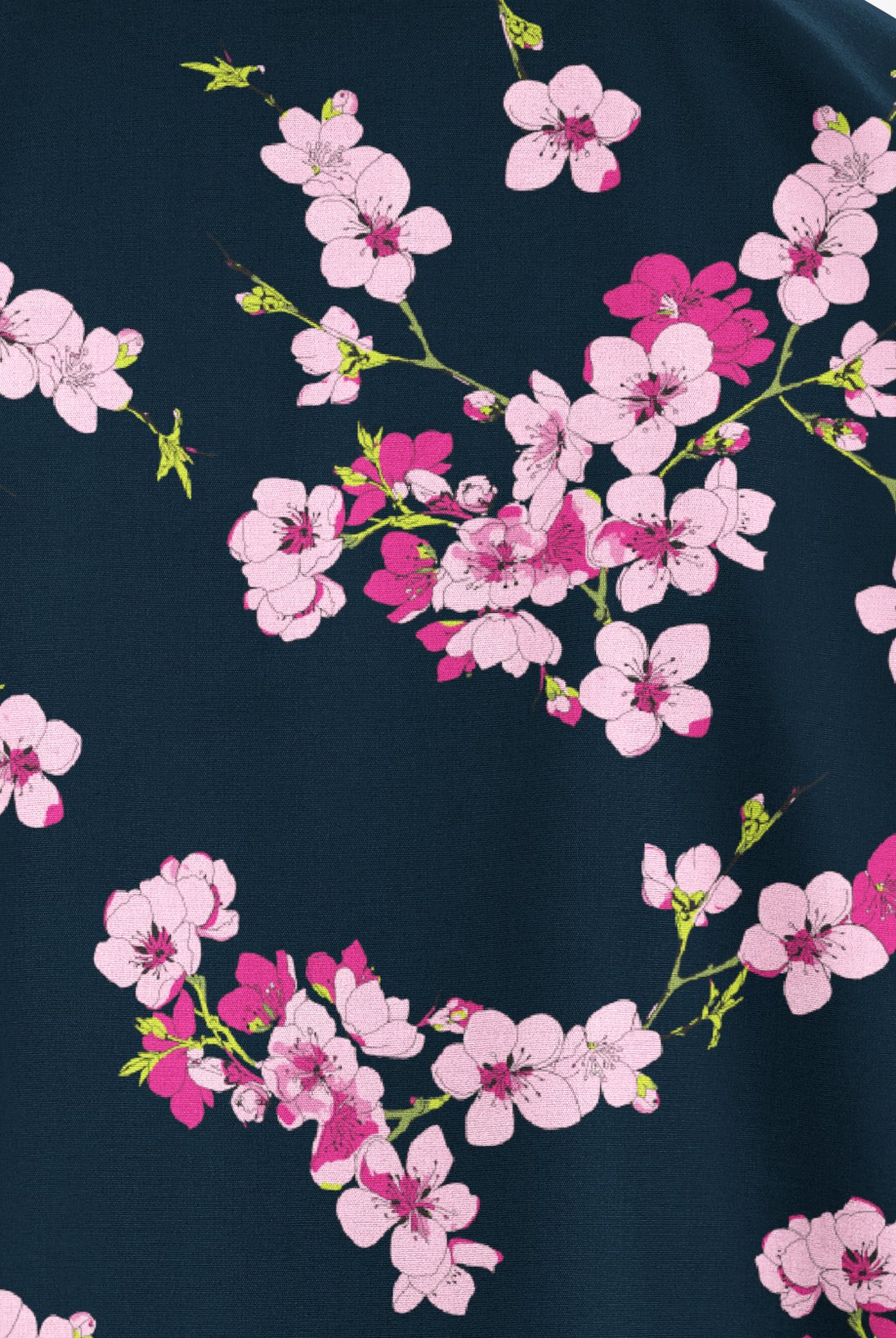 Butter-Soft Originals Sweet Blossoms Navy Women's Warm Up Jacket