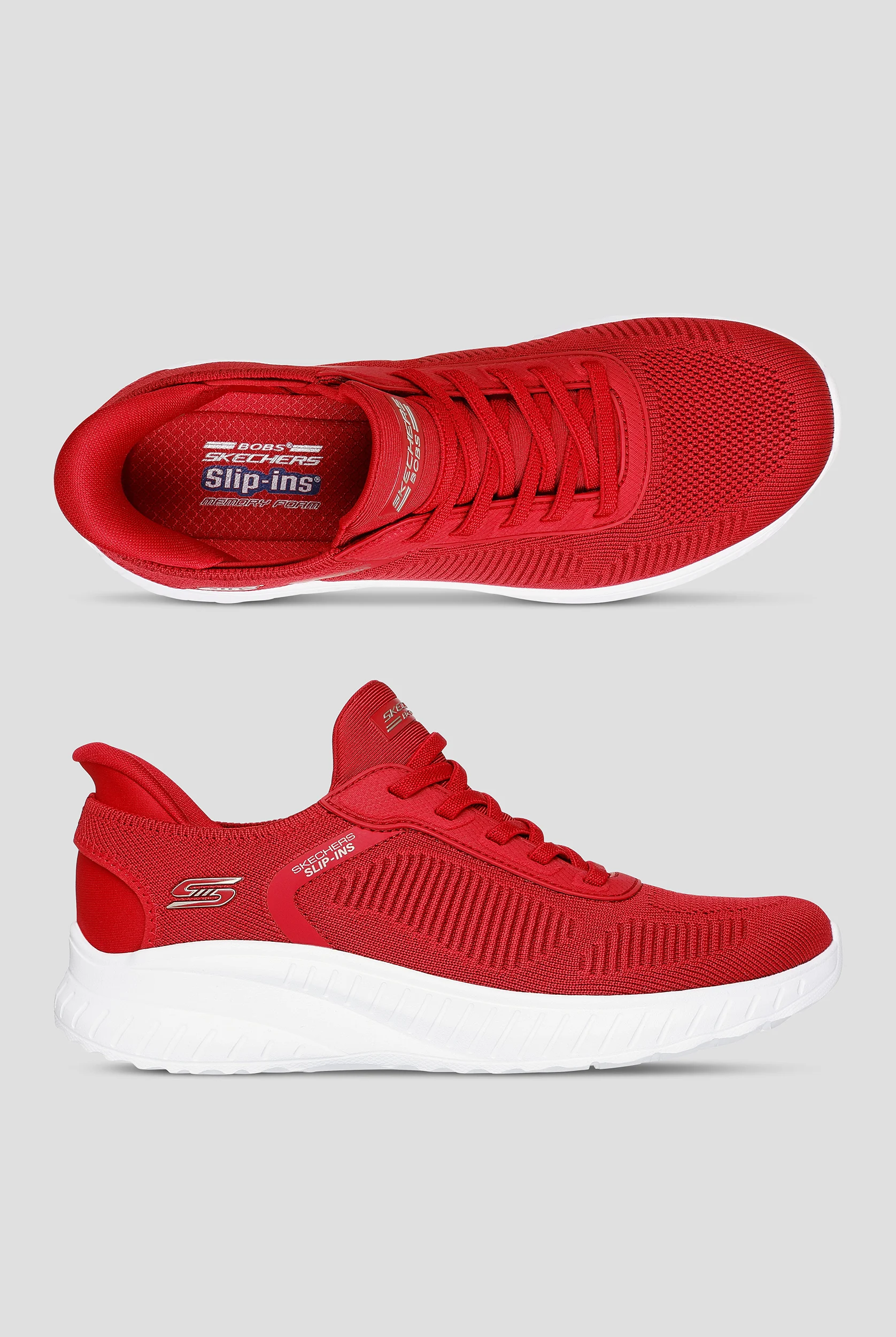 Skechers Bobs Sport Women's Slip Ins Knit Bungee Athletic shoes