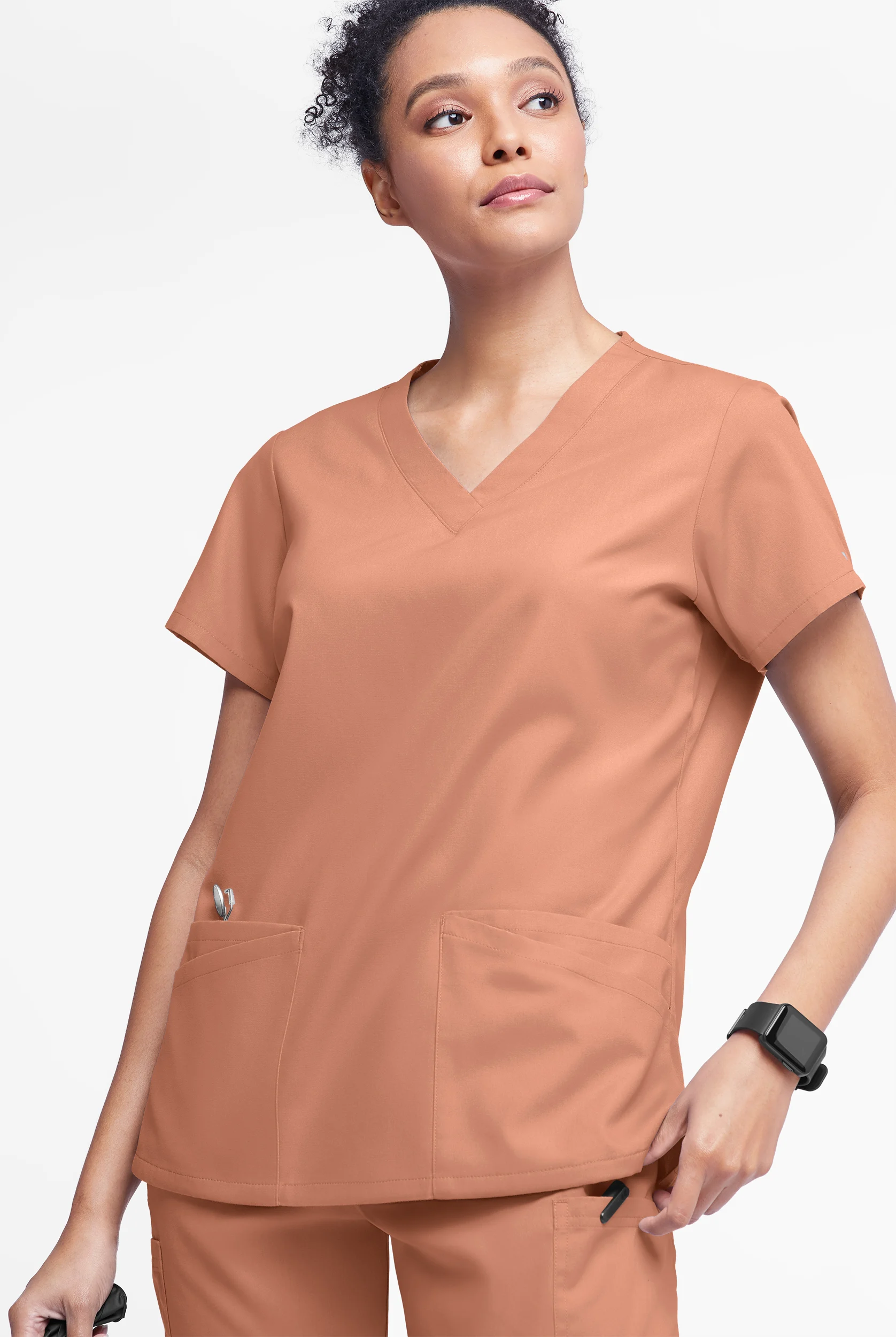 Butter-Soft Originals Women's 6-Pocket V-Neck Scrub Top