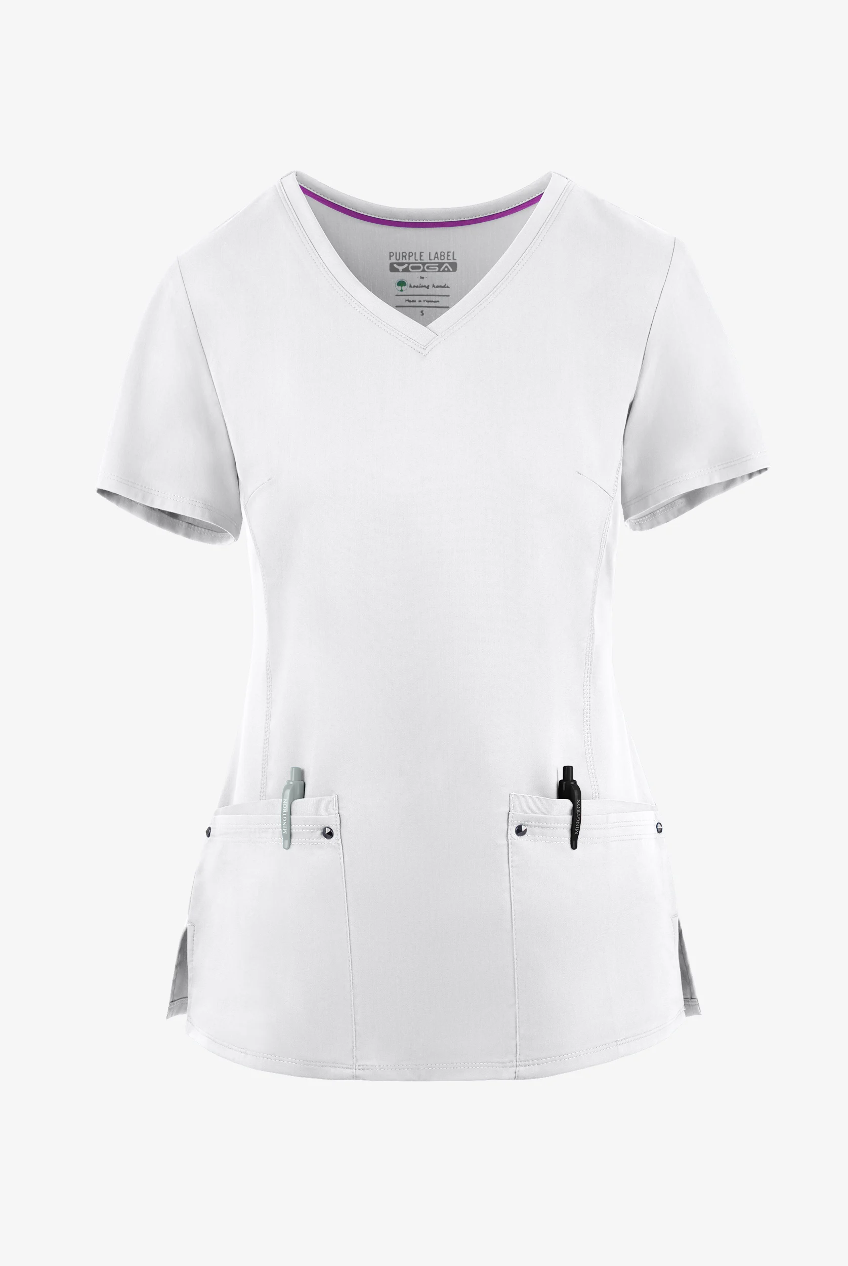 Healing Hands Purple Label Juliet Women's 2-Pocket STRETCH Princess Seam Scrub Top