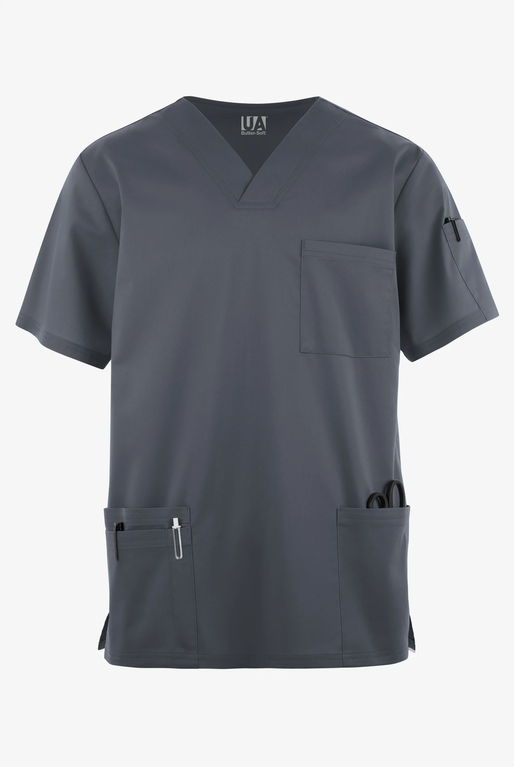 Butter-Soft STRETCH Men's 6-Pocket V-Neck Scrub Top