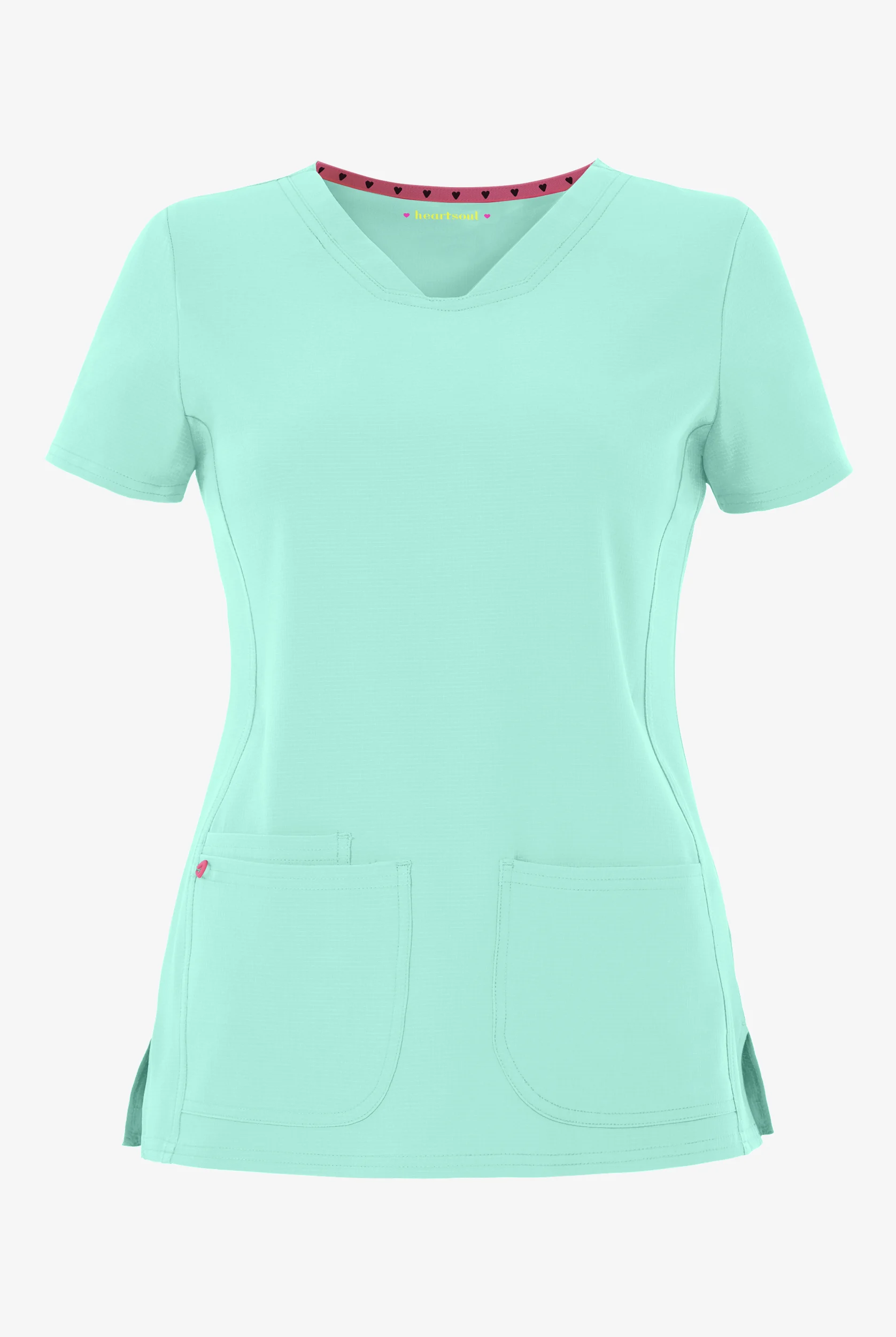 heartsoul Break On Through Women's 3-Pocket Pitter-Pat V-Neck Scrub Top