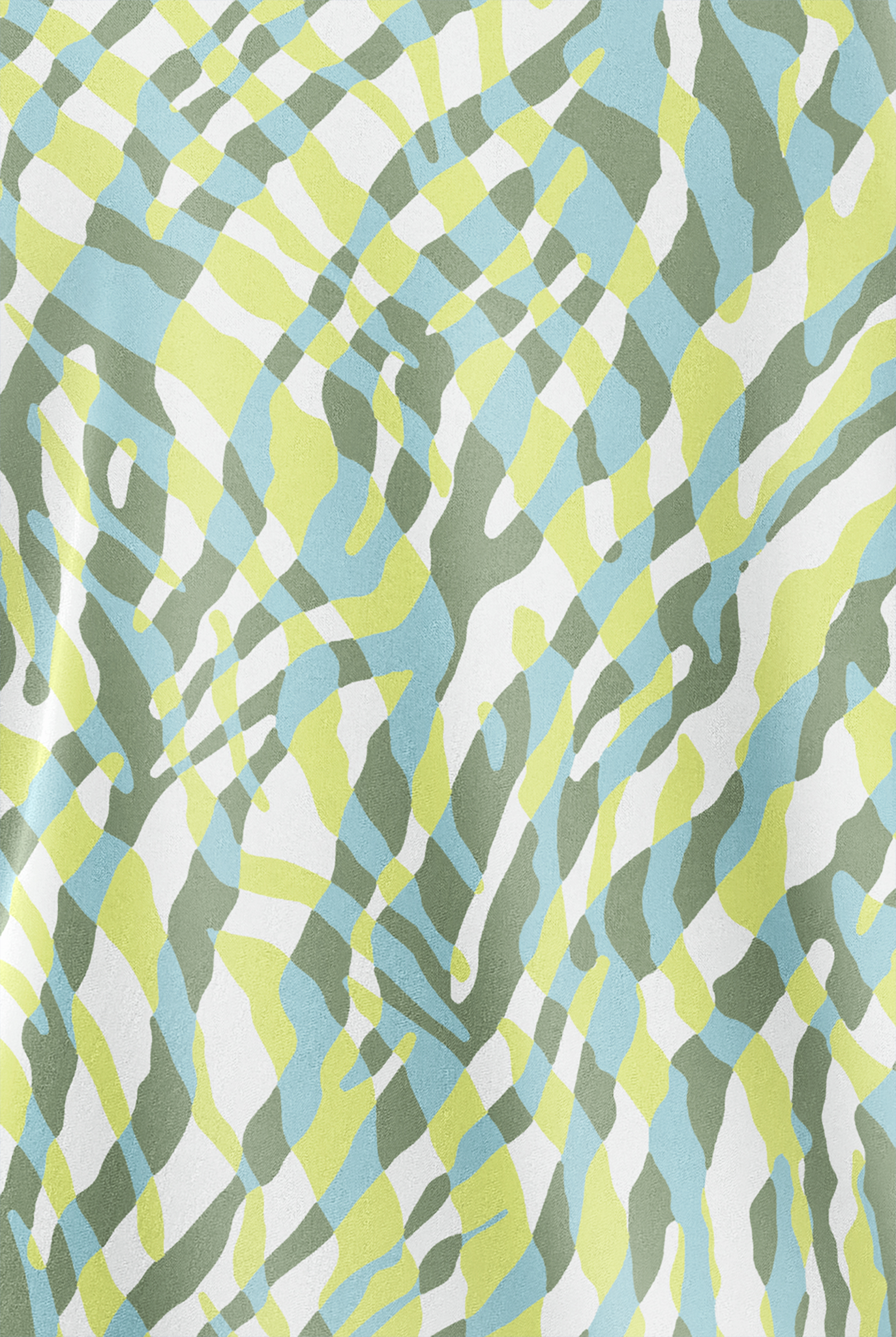 Butter-Soft STRETCH White Tropical Zebra Women's 2-Pocket V-Neck Print Scrub Top