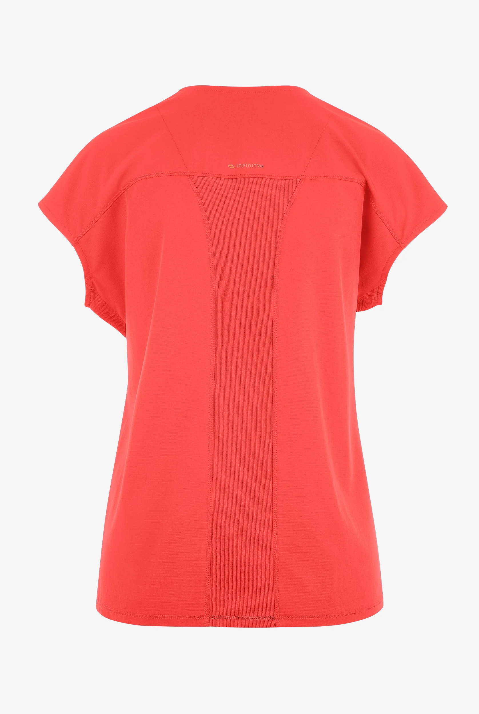 Infinity GNR8 Women's 3-Pocket STRETCH Rib-Knit Dolman Sleeve Zip Placket Round Neck Scrub Top