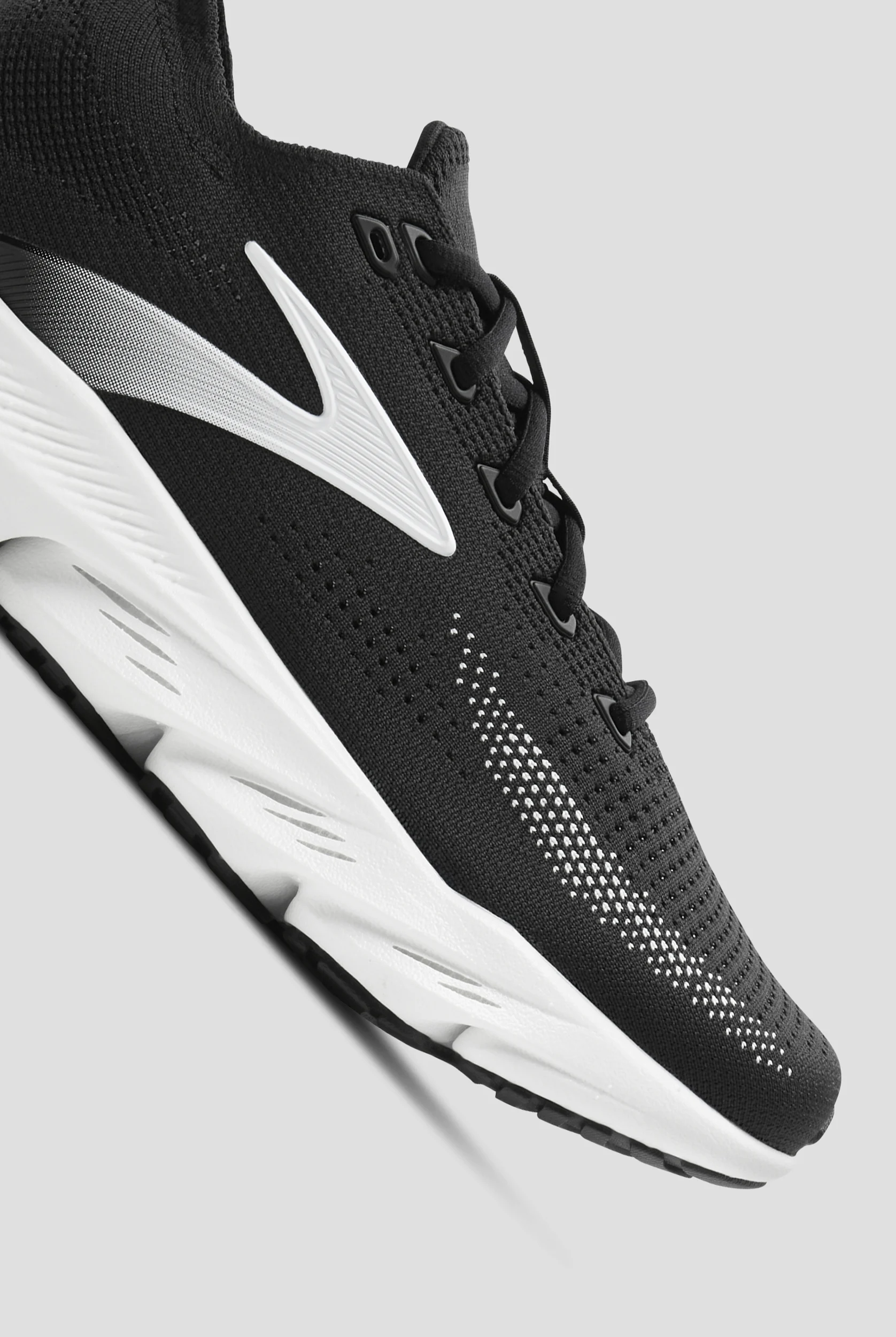 Zapatillas deportivas de enfermer&iacute;a Brooks Glycerin Flex Black/White con cordones para mujer