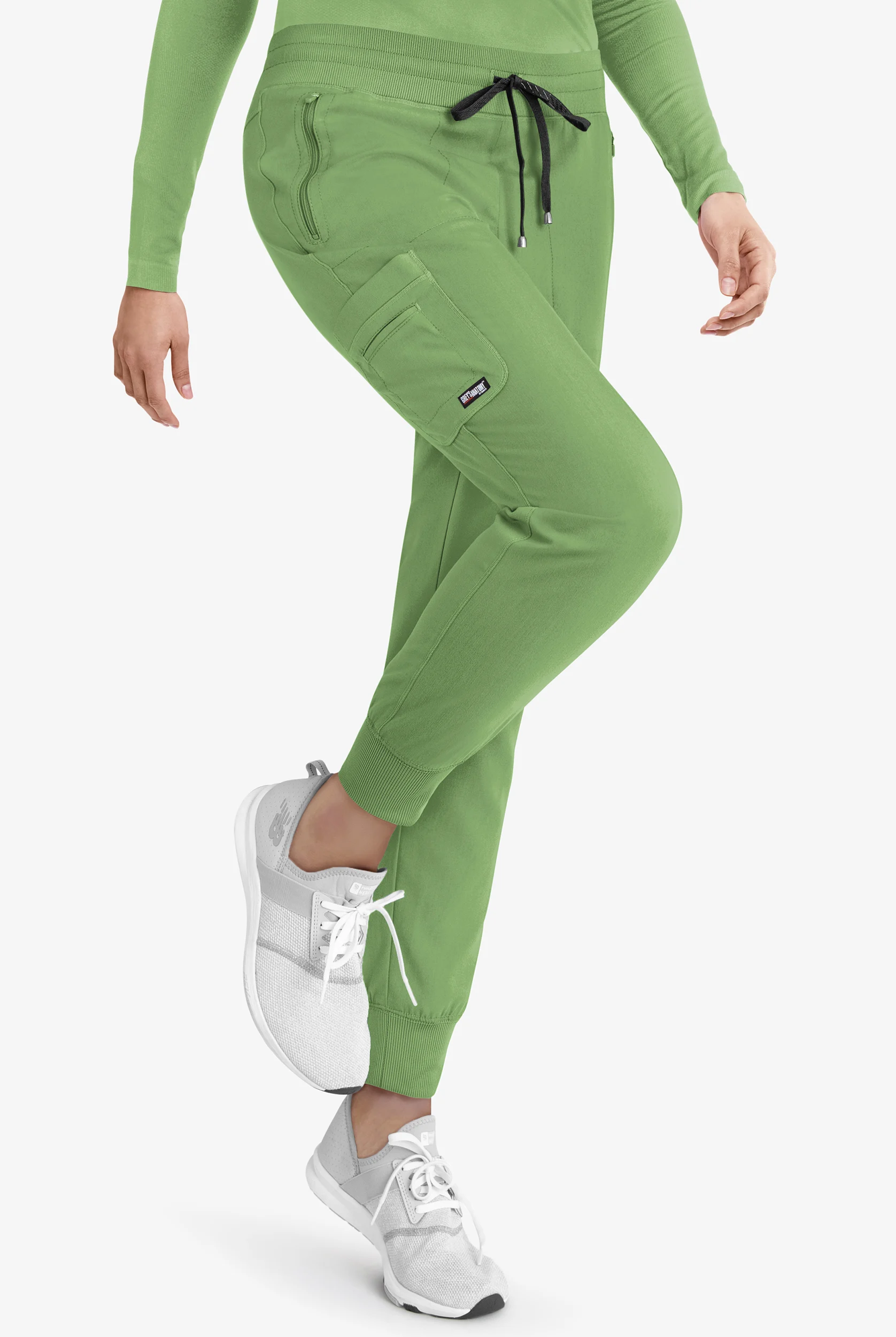 Pantalón médico Grey's Anatomy Spandex Stretch estilo cargo jogger con 5 bolsillos para mujer