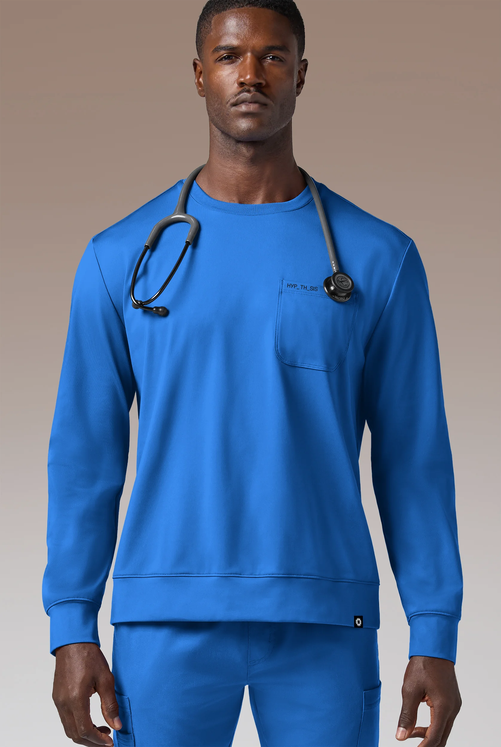 Hypothesis Omni Base Men's Knit Crew Neck Scrub Pullover