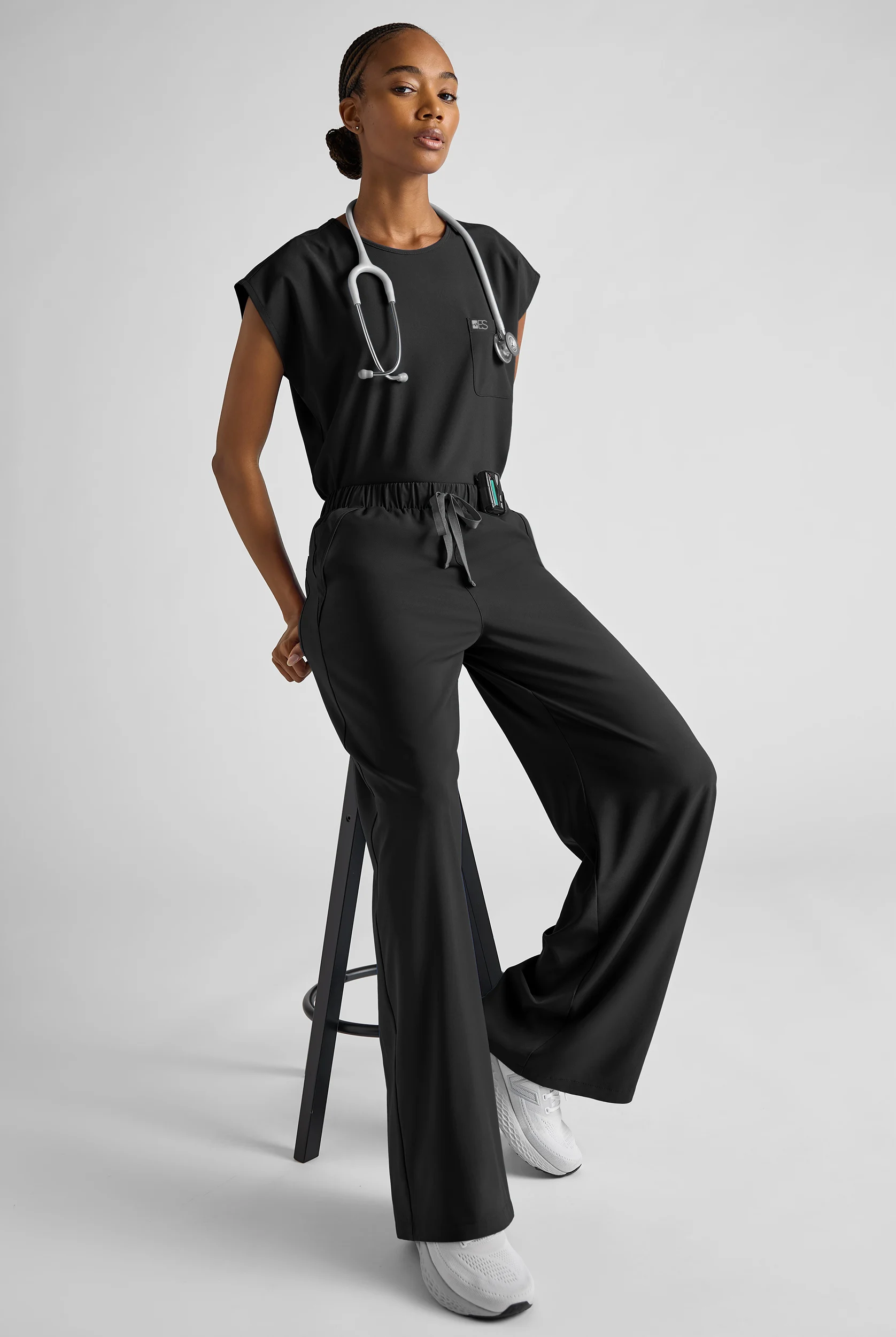 Easy STRETCH Gracie Women's Dolman Sleeve Crew Neck Scrub Top