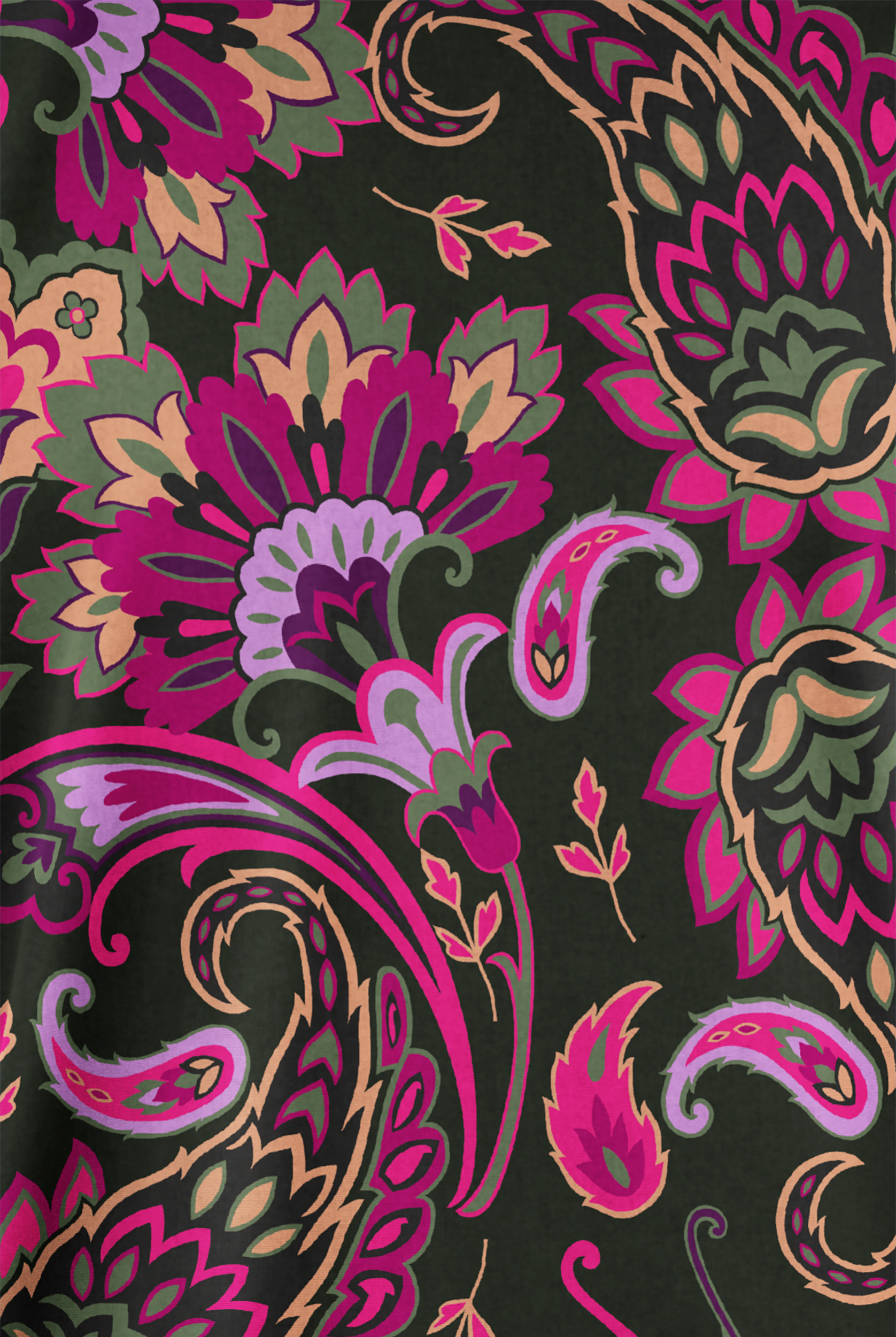 Butter-Soft Originals Barcelona Paisley Women's 2-Pocket V-Neck Print Scrub Top