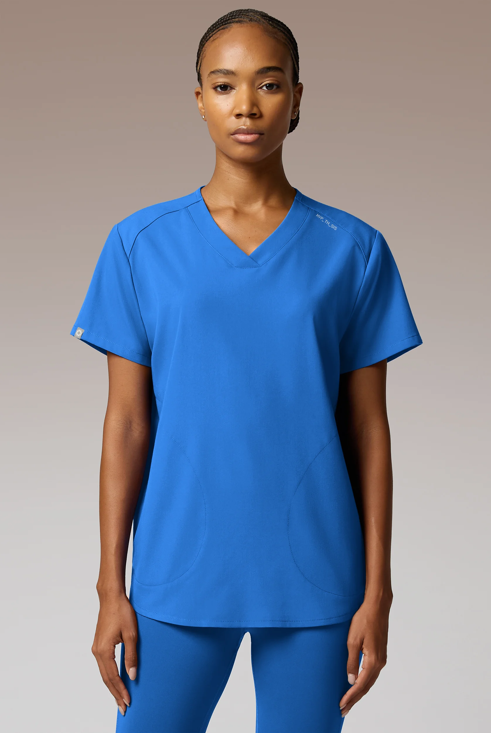 Blusa m&eacute;dica Hypothesis STRETCH estilo t&uacute;nica con 2 bolsillos para mujer