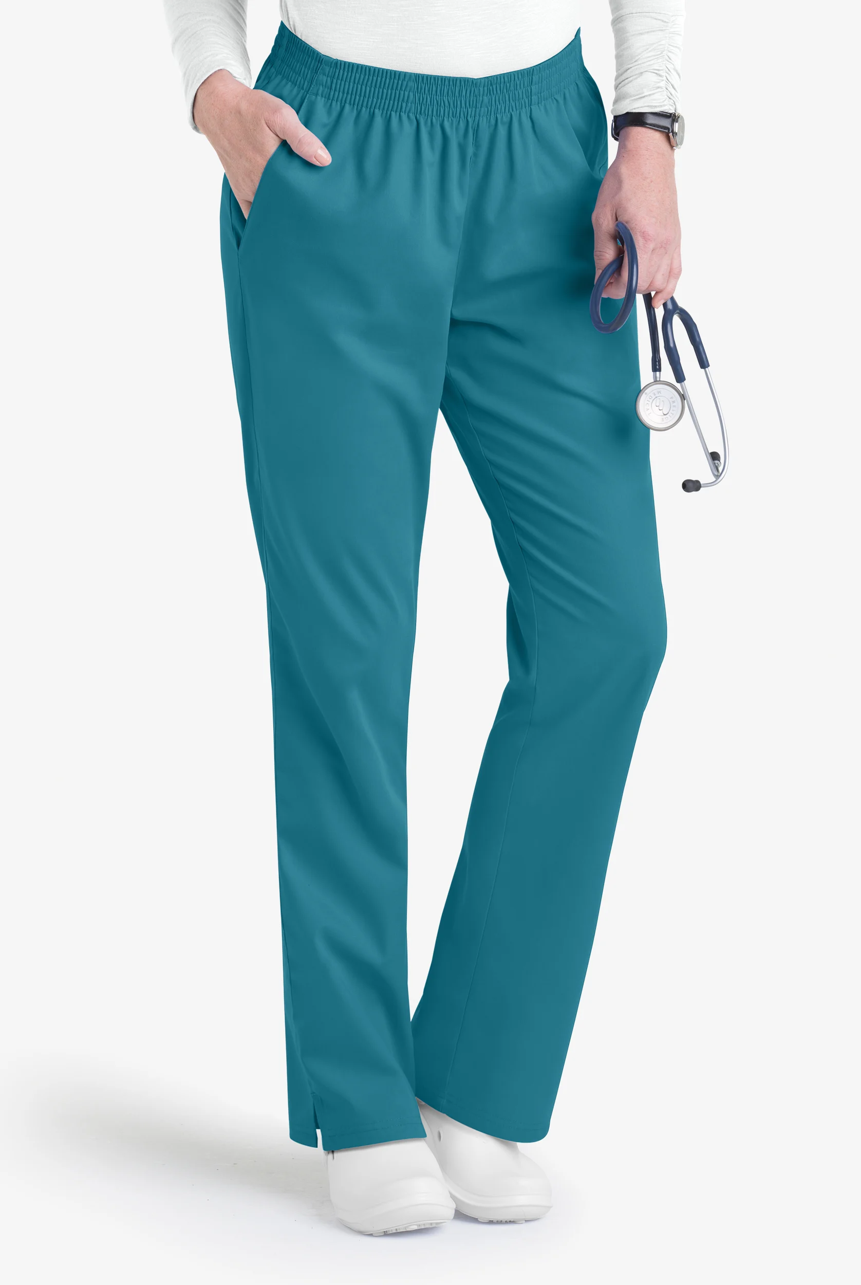 Butter-Soft Core Women's 2-Pocket Full Elastic Waist Scrub Pants