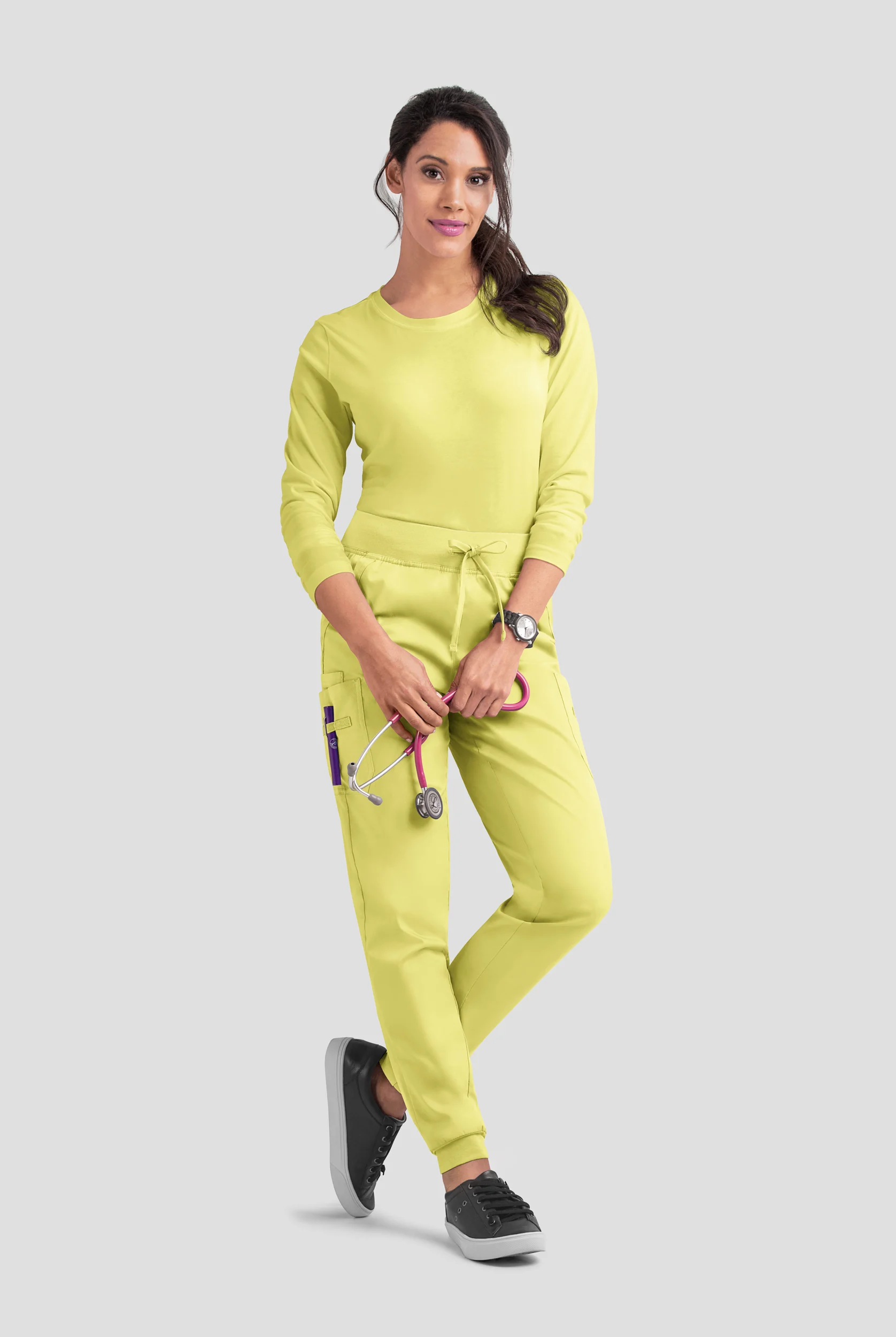 Butter-Soft STRETCH Women's 5-Pocket Cargo Jogger Scrub Pants - Petite