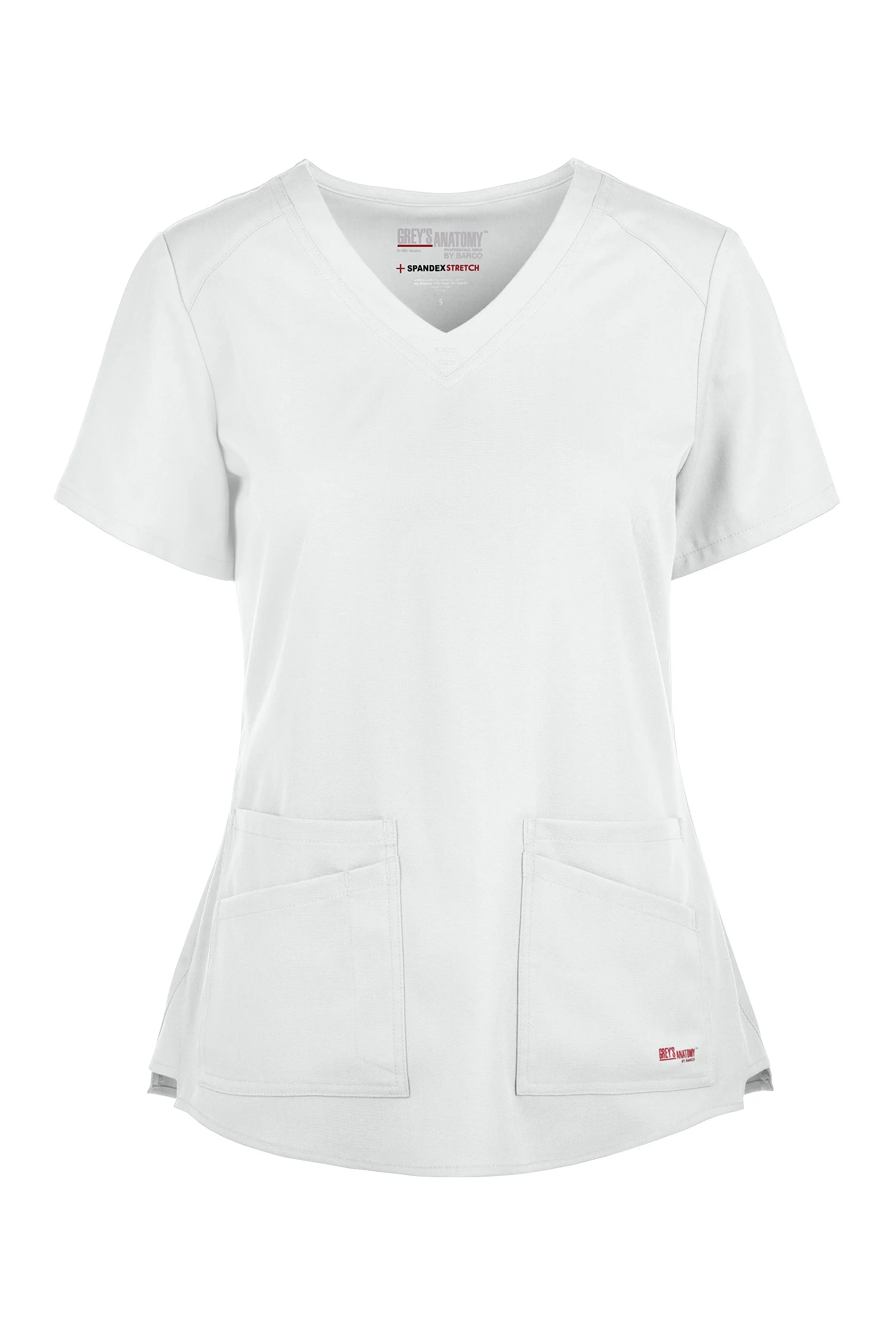 Grey's Anatomy by Barco Spandex STRETCH Emma Women's 4-Pocket V-Neck Scrub Top