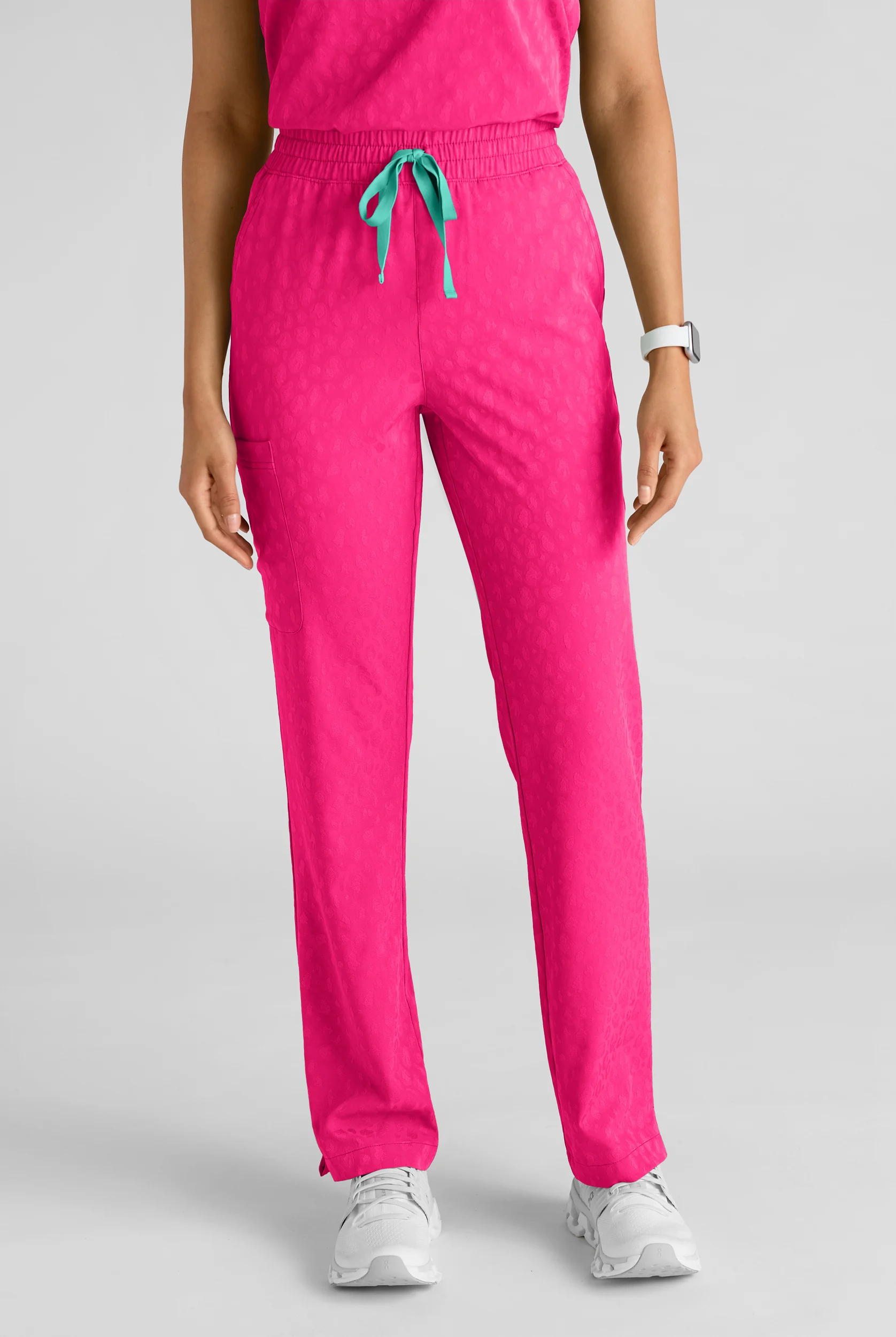 Easy STRETCH Naya Women's Jacquard 6-Pocket Straight Leg Scrub Pant