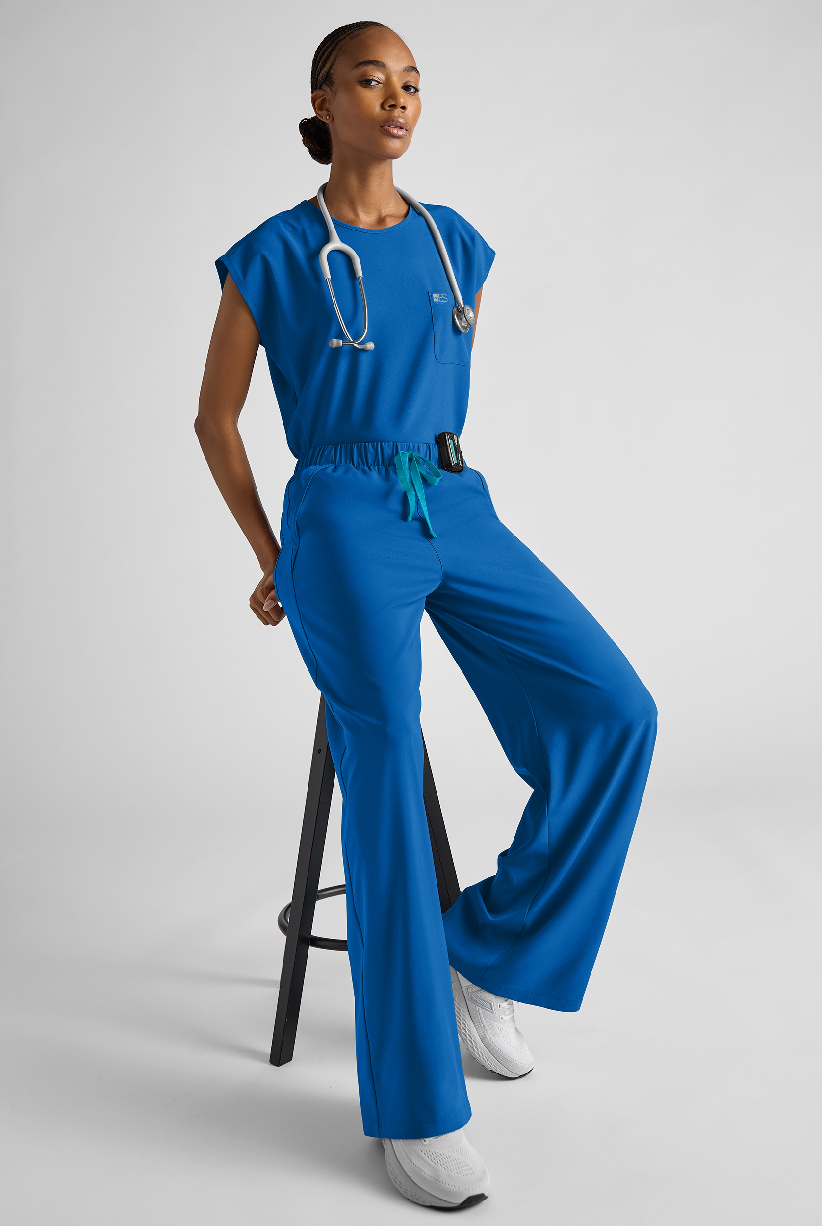 Easy STRETCH Women's Dolman Sleeve Crew Neck Scrub Top