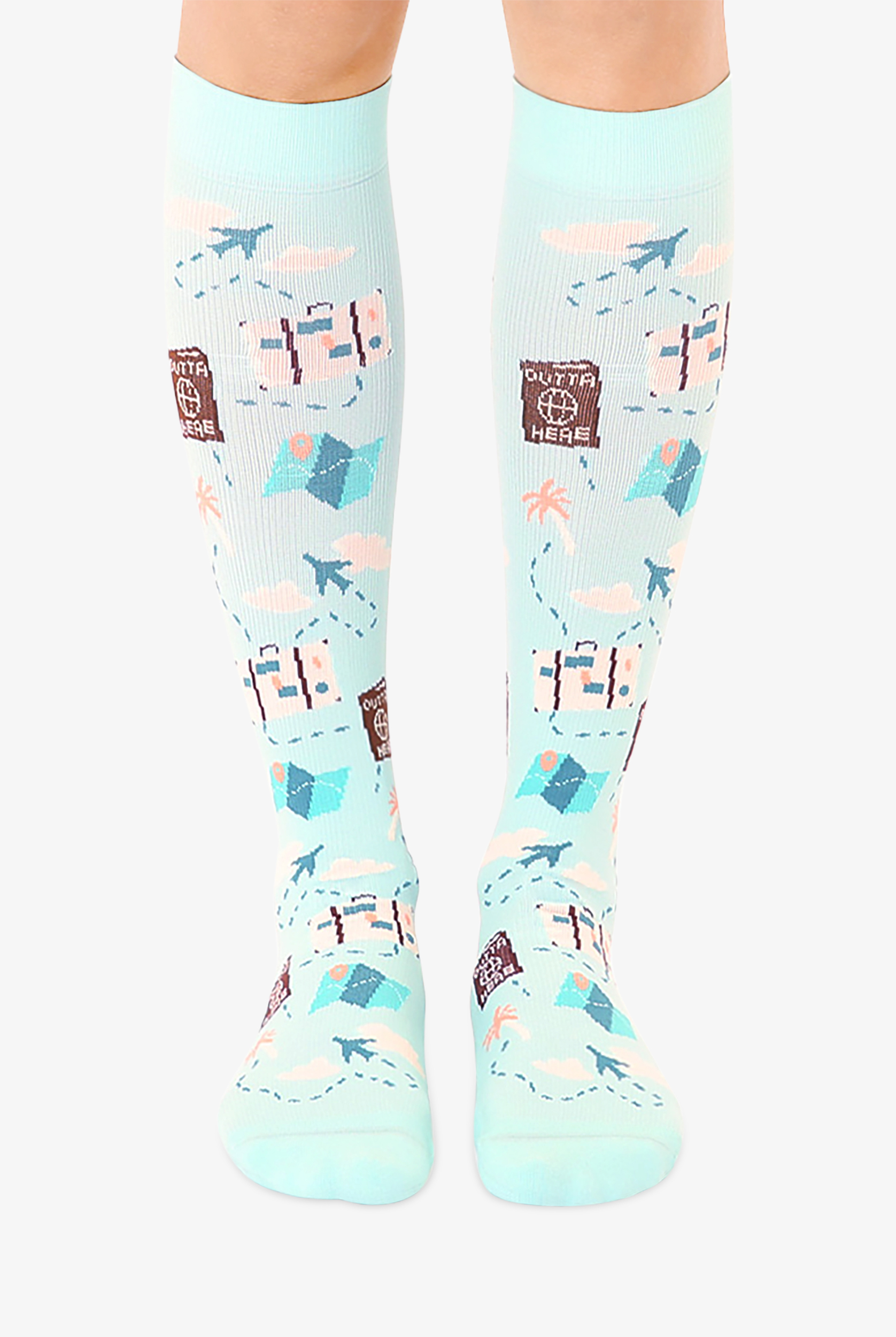 Living Royal Travel Women's 15-20 mmHg Moderate Compression Socks