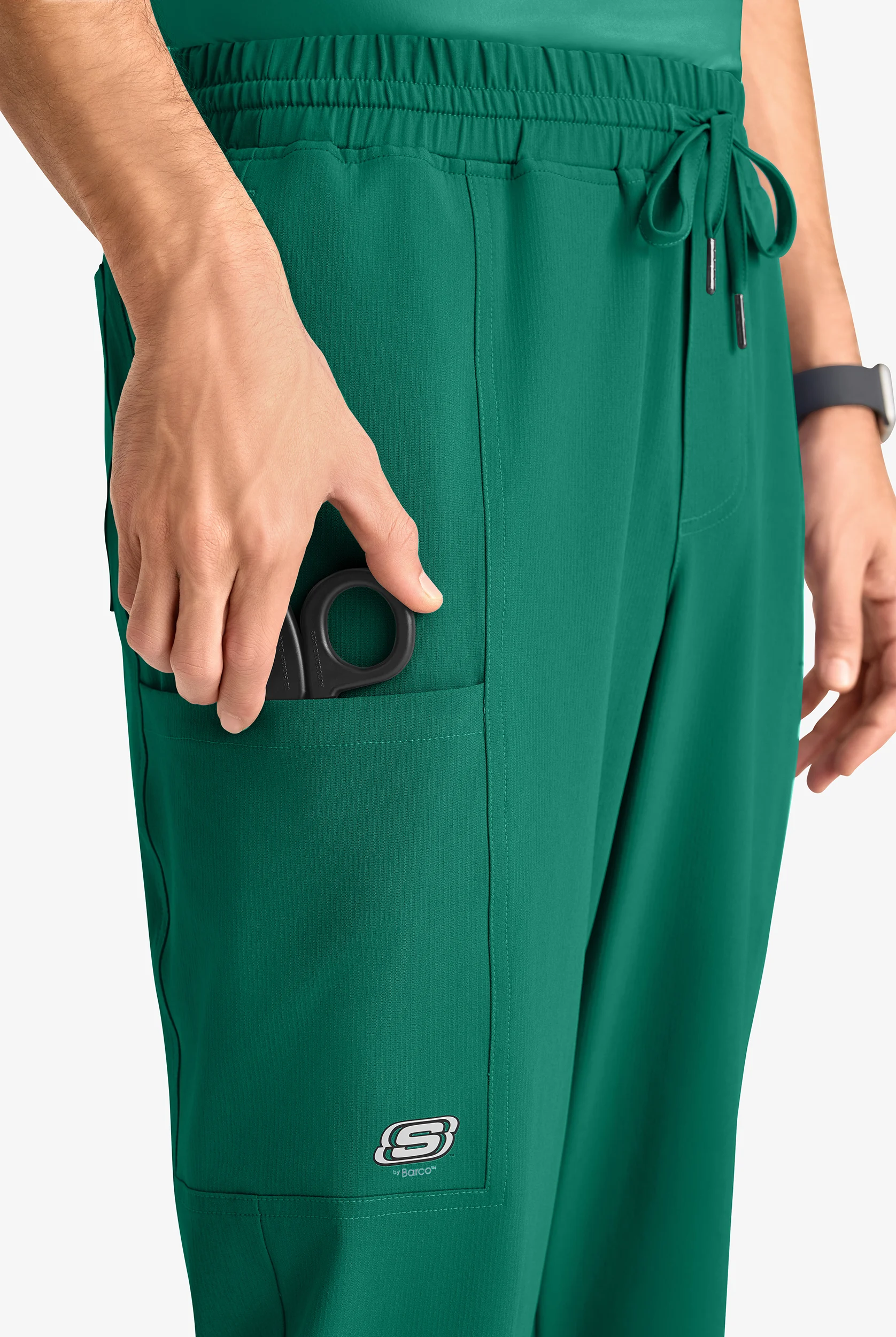 Skechers by Barco Horizon Men's 5-Pocket STRETCH Cargo Scrub Pants