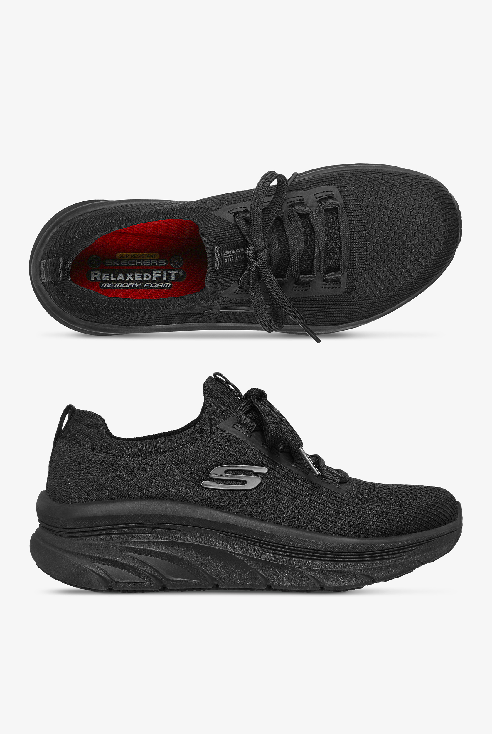 Zapatillas deportivas Skechers Work D'Lux Walker Black para mujer