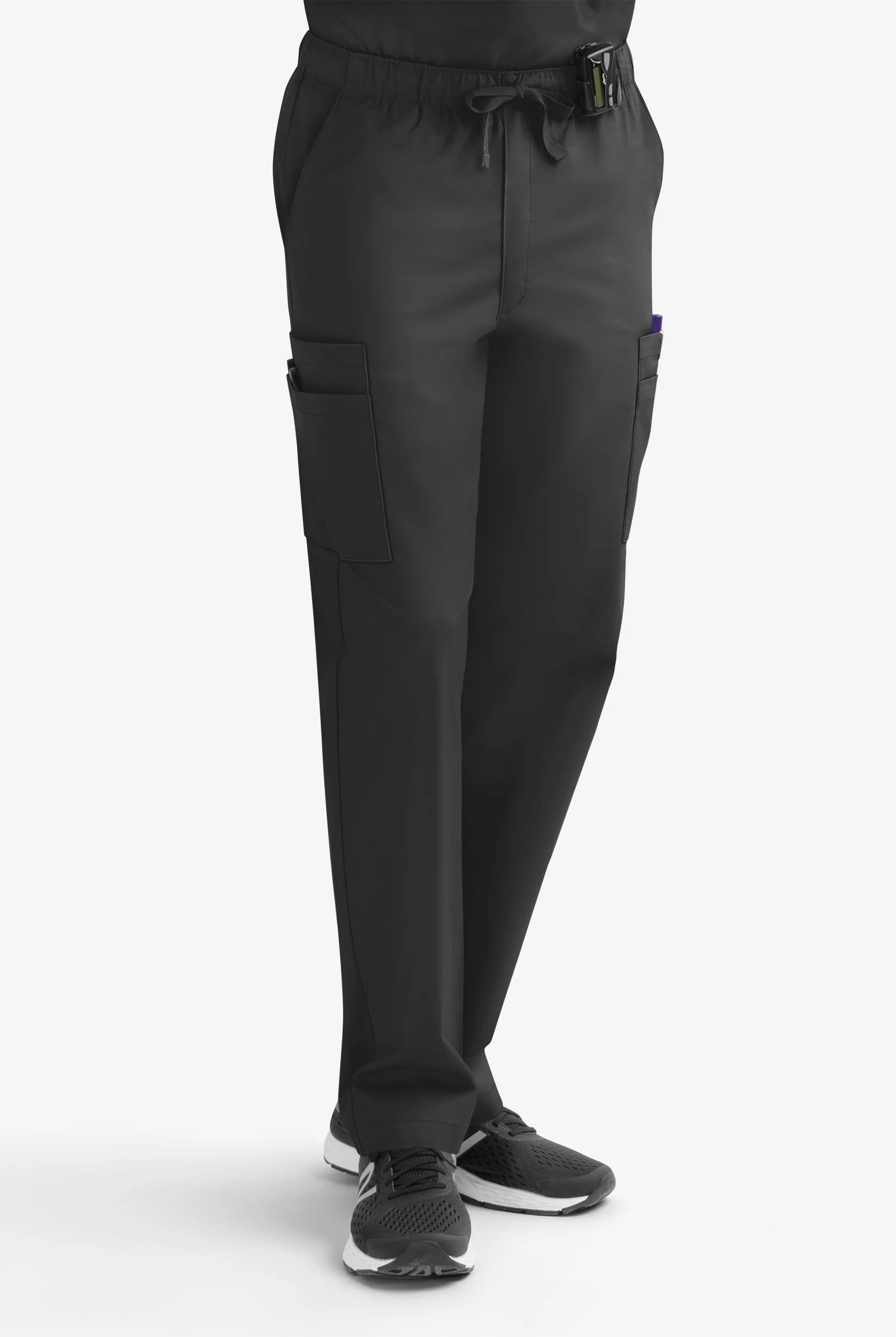 Butter-Soft STRETCH Men's 9-Pocket Zip Front Cargo Straight Leg Scrub Pants