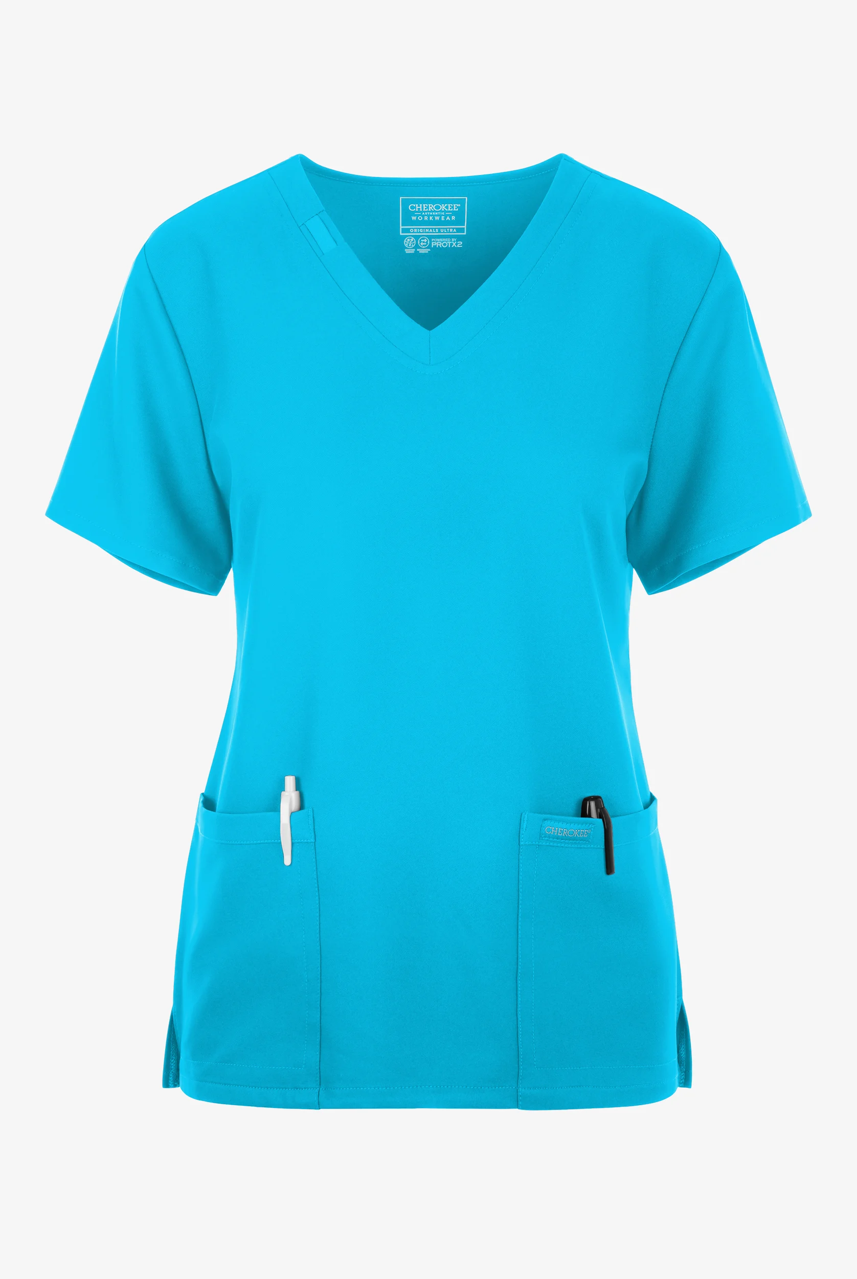 Cherokee Workwear Originals Ultra Women's 2-Pocket V-Neck Scrub Top