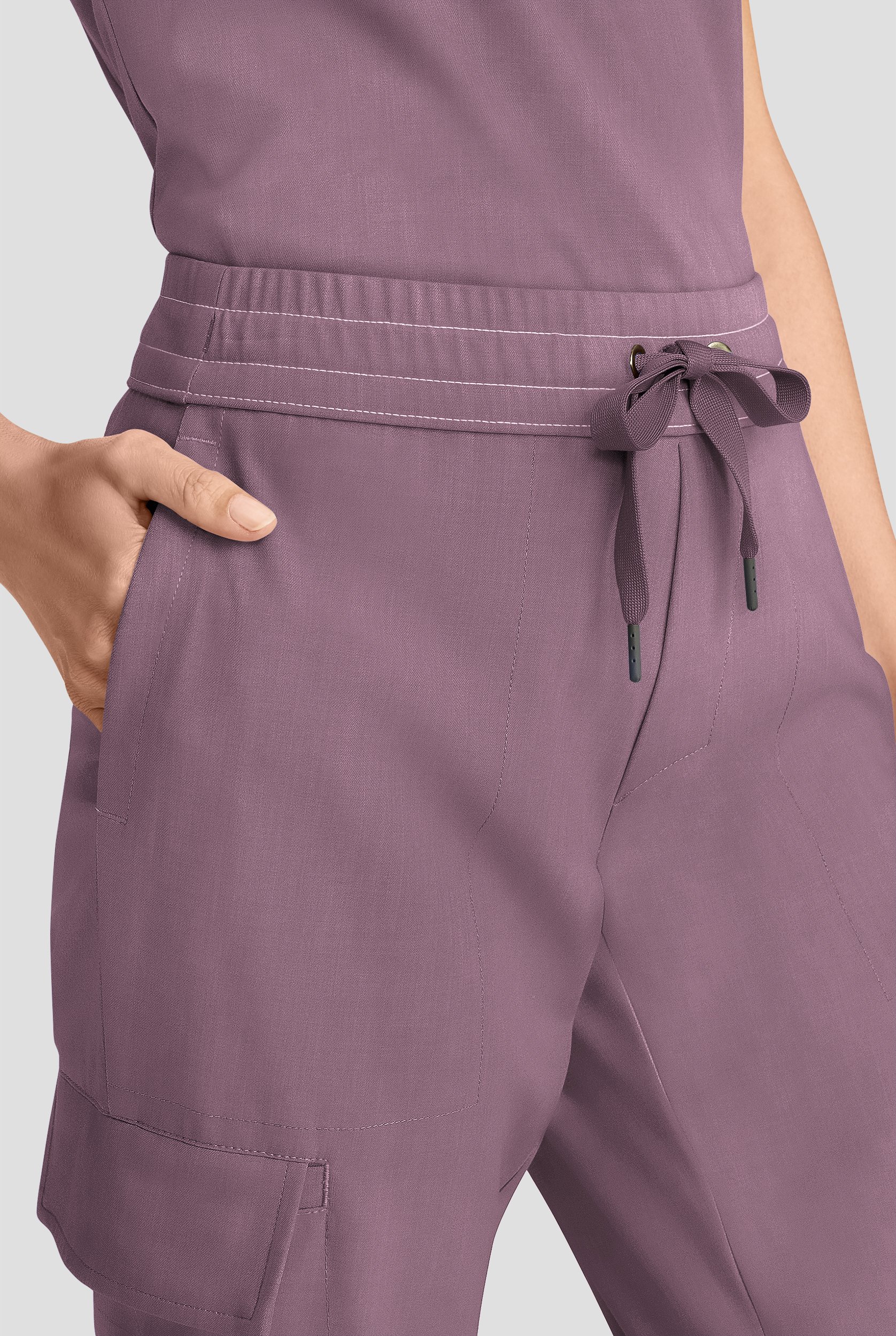 Healing Hands Quest Women's 4-Pocket STRETCH Straight Leg Drawstring Cargo Scrub Pant