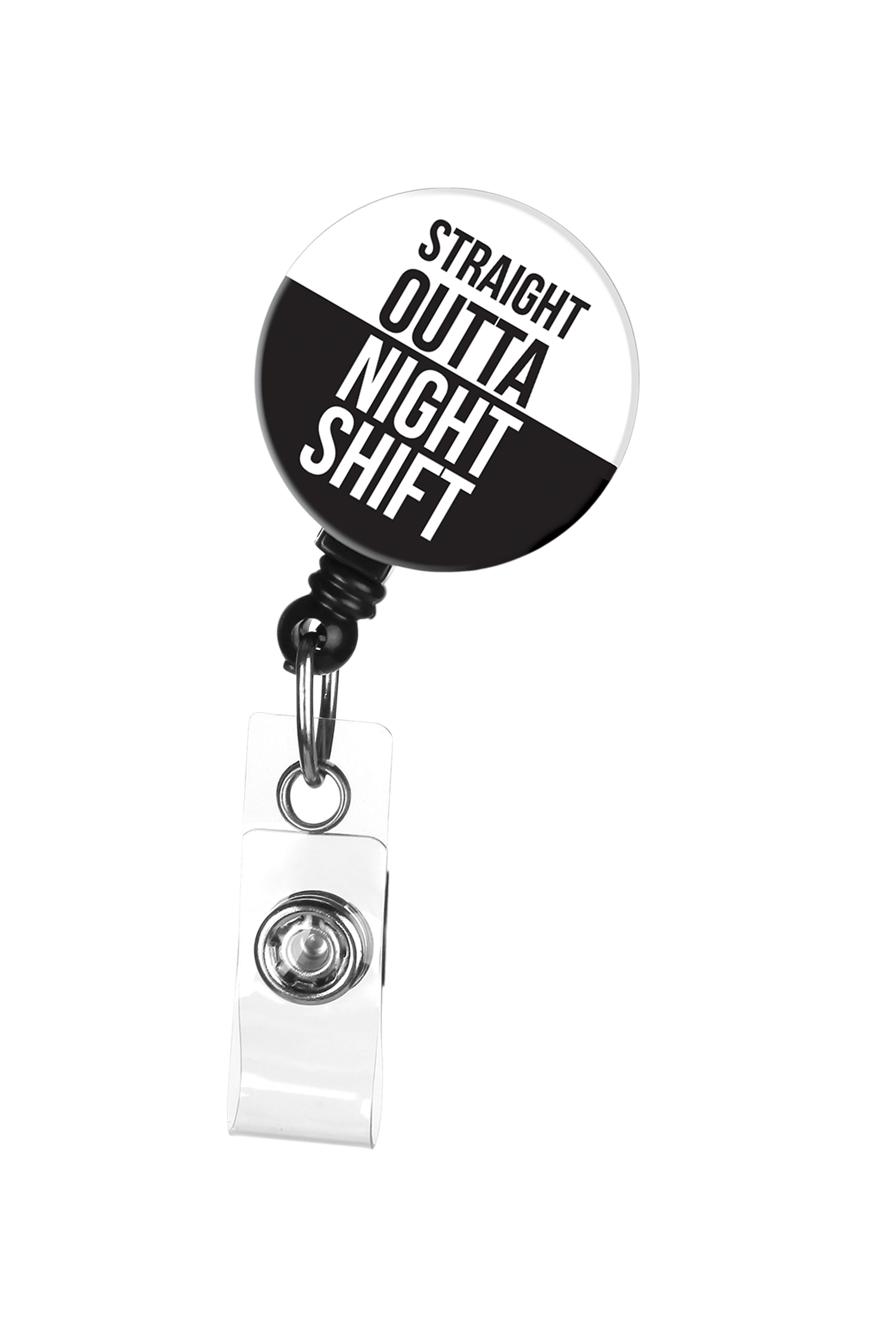 ID Avenue Straight Outta Night Shift Retractable Badge Reel