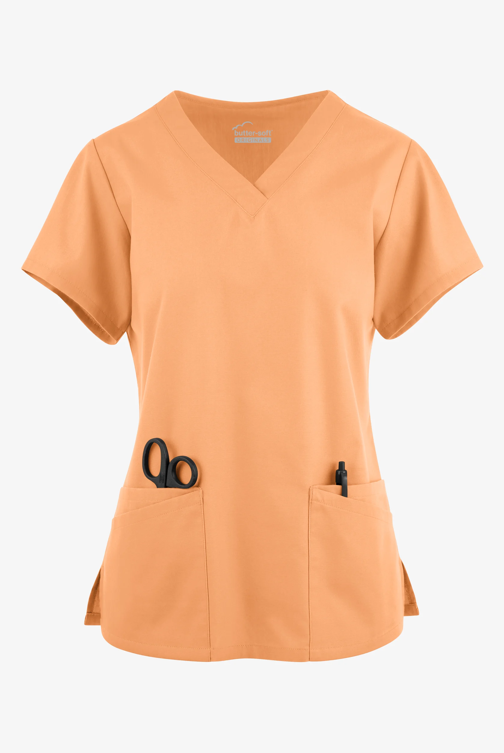 Butter-Soft Originals Women's 6-Pocket V-Neck Scrub Top