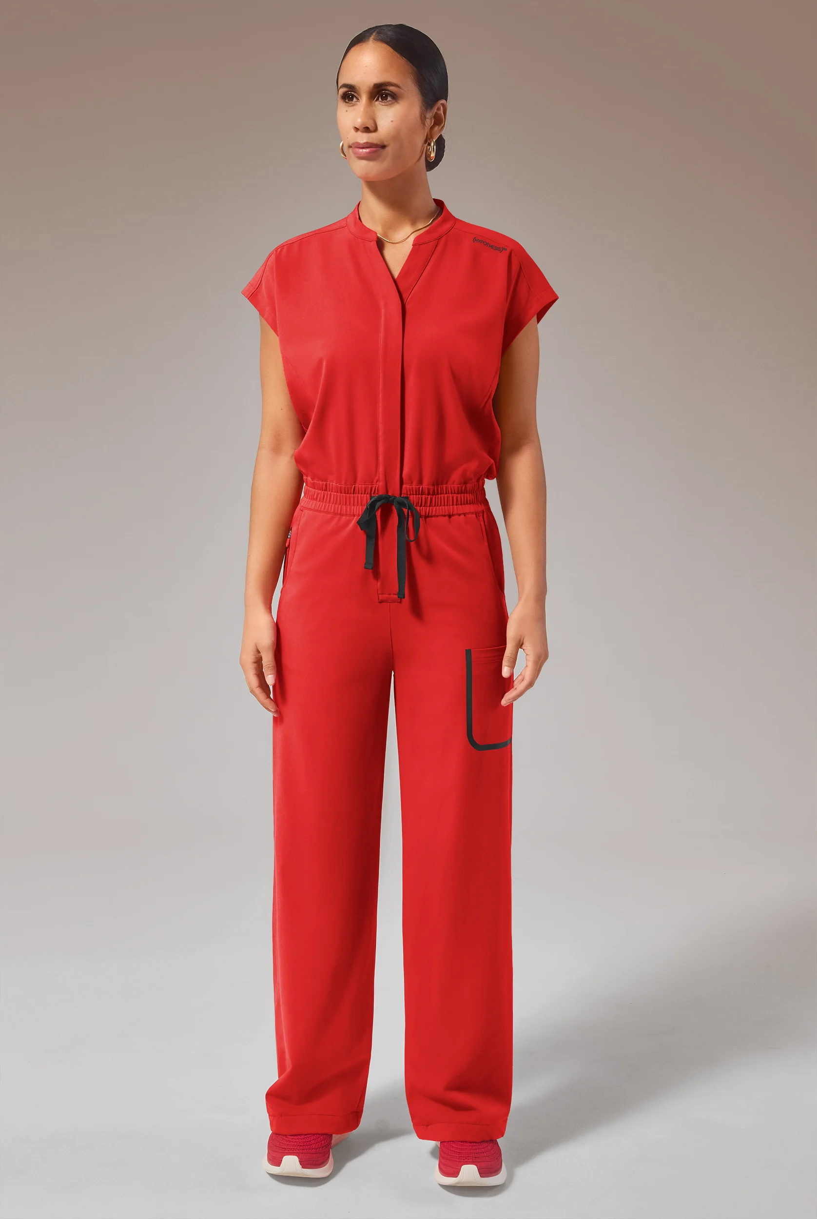 Hypothesis (RED) Duo Base Women's 6-Pocket Wide Leg Jumpsuit
