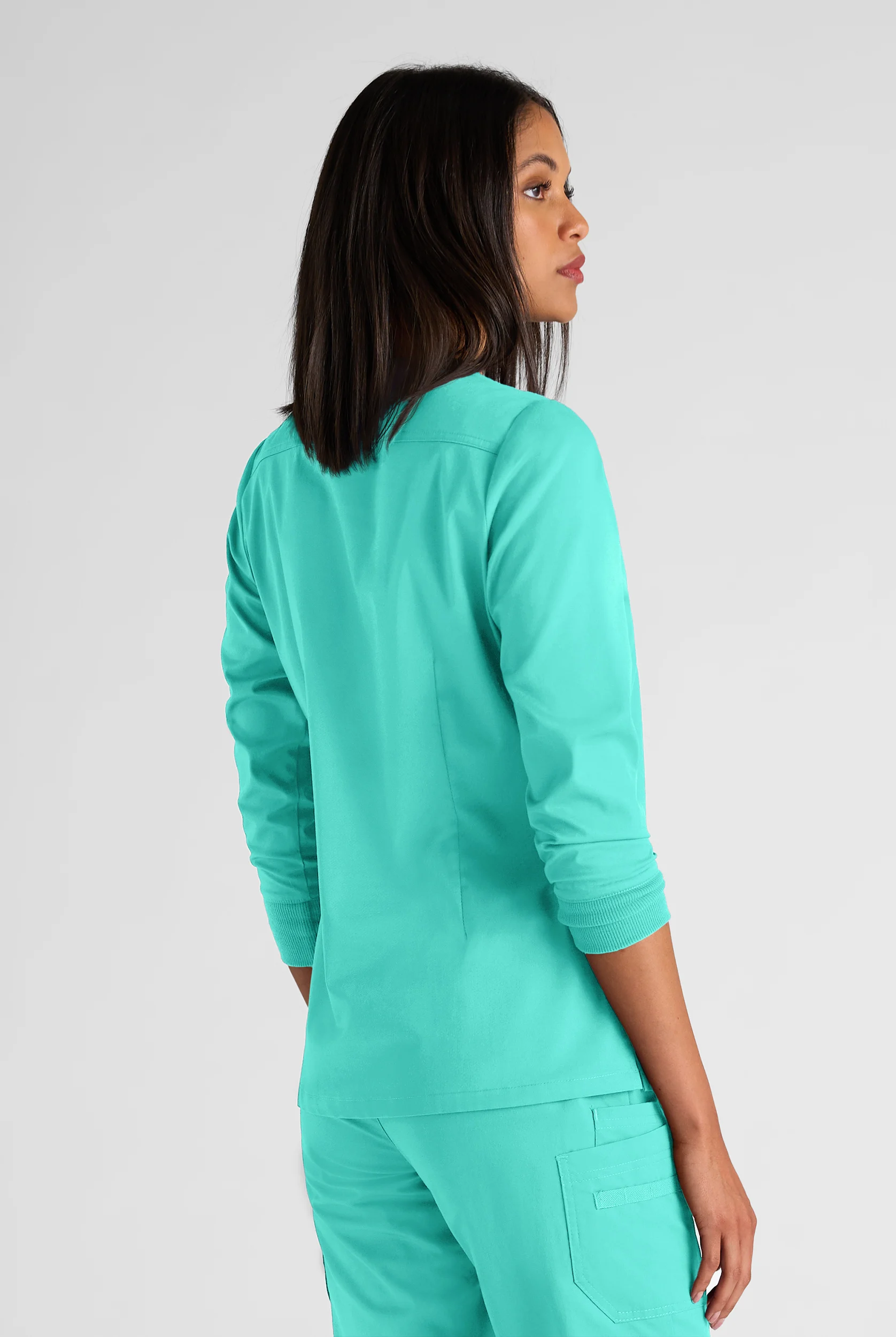 Butter-Soft STRETCH Women's 5-Pocket 3/4" Sleeve V-Neck Scrub Top