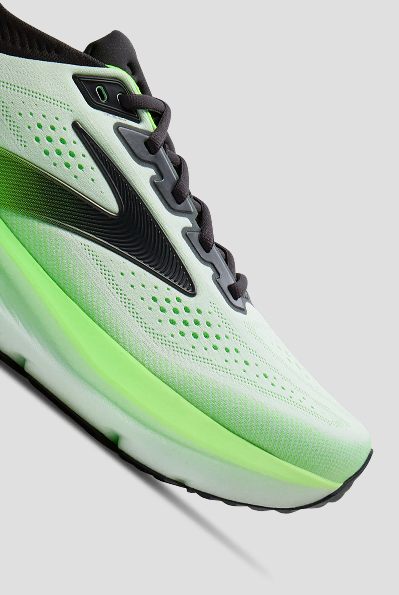 Brooks Men's Glycerin 23 White/Phantom/Green Gecko Athletic Lace Up Shoes