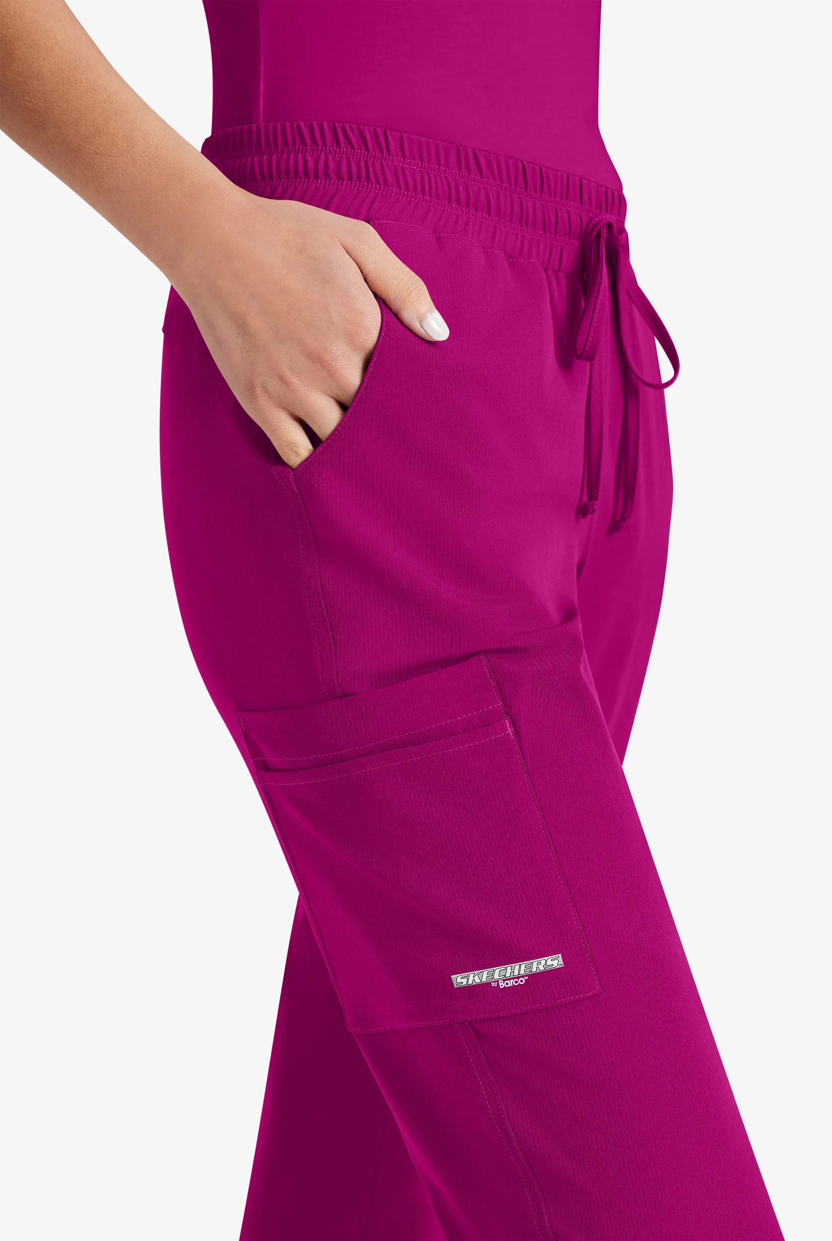 Skechers by Barco Theory Women's 4-Pocket STRETCH Cargo Jogger Scrub Pants