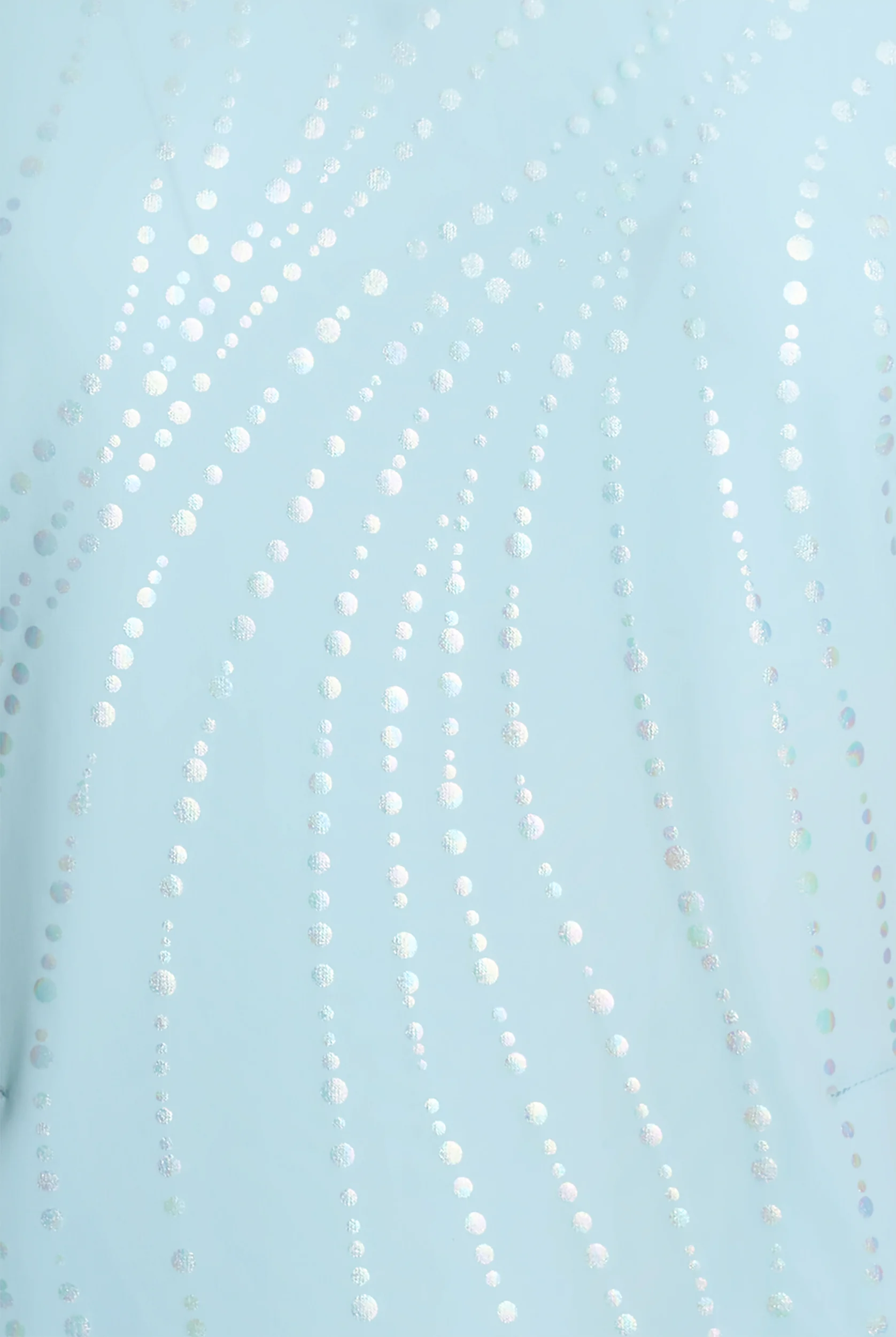 Blusa m&eacute;dica estampada Butter-Soft STRETCH Rhythmic Waves Salt Blue con cuello en V y 2 bolsillos para mujer