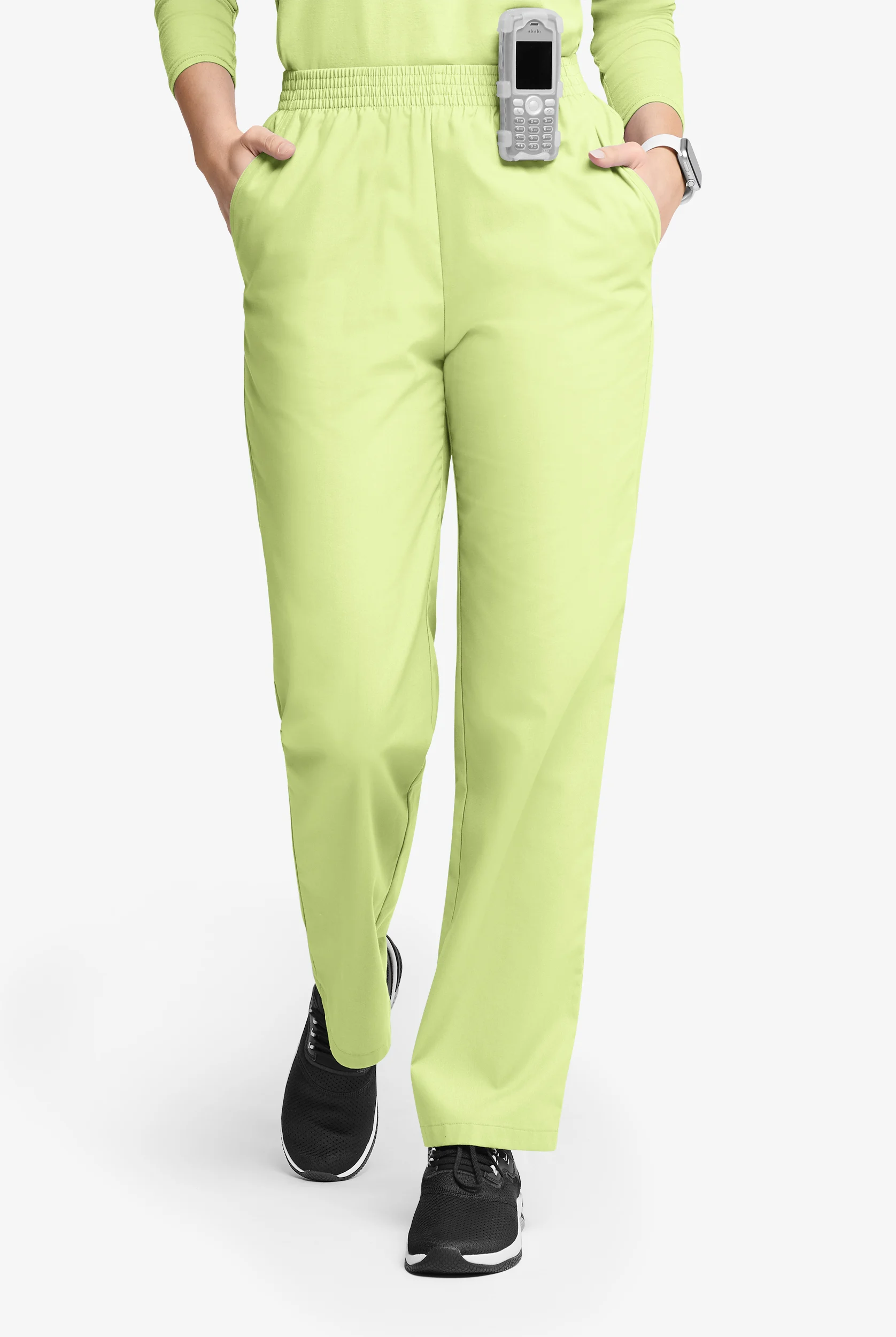 Butter-Soft Originals Women's 2-Pocket High Waisted Straight Leg Scrub Pants