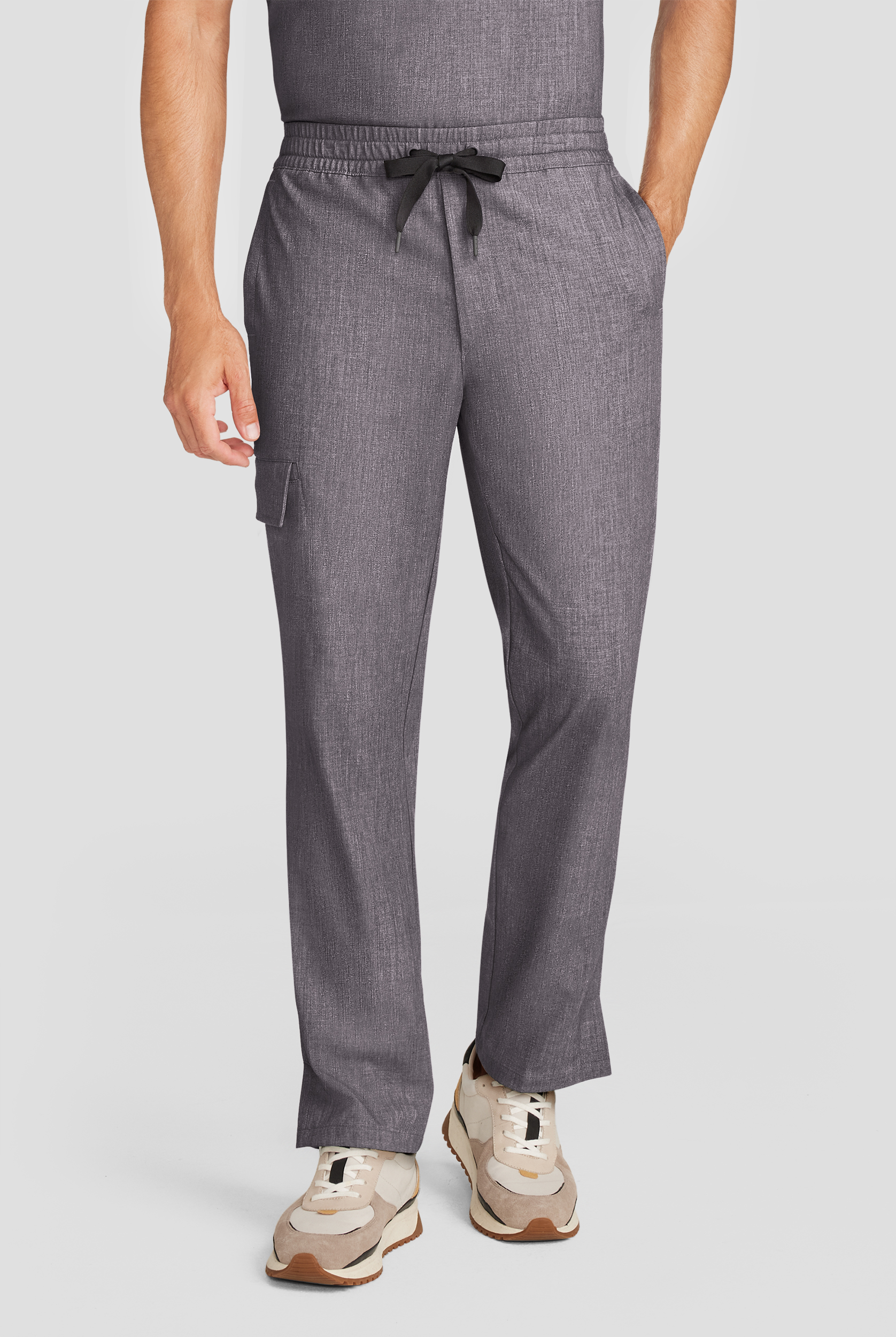 Healing Hands Quest Men's 4-Pocket STRETCH Straight Leg Drawstring Cargo Scrub Pant