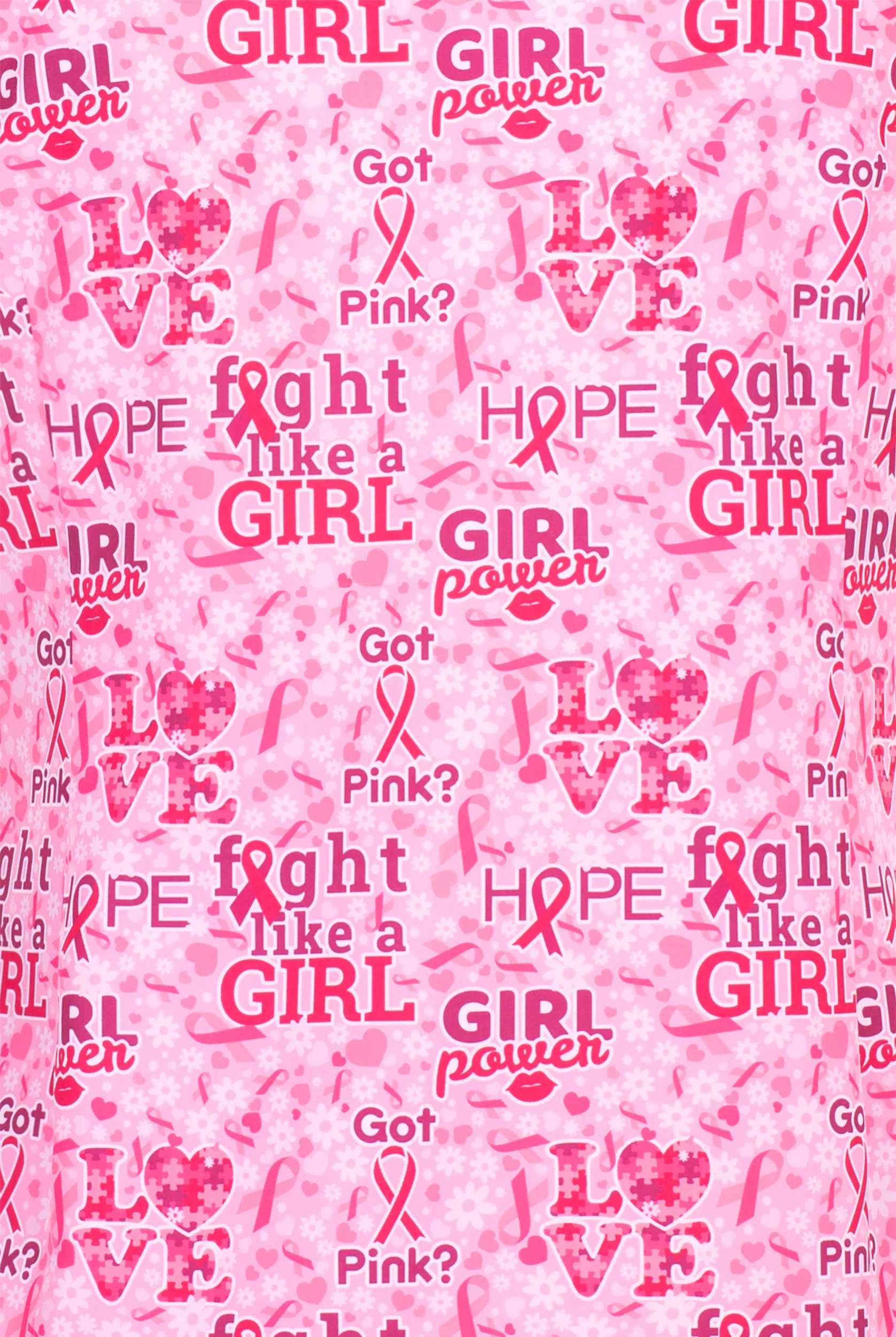 Maevn Girls Rule Awareness Women's 3-Pocket STRETCH V-Neck Print Scrub Top