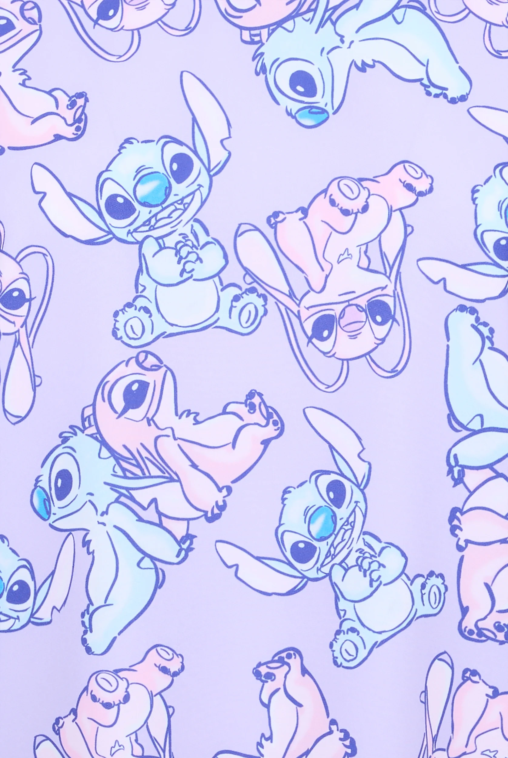 Lilo & Stitch by Funscrubs Women's 2-Pocket STRETCH V-Neck Print Scrub Top